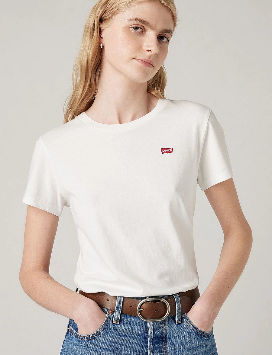 Levi's® - PERFECT TEE WHITE CN100XX - t-shirts - neutrals - 0