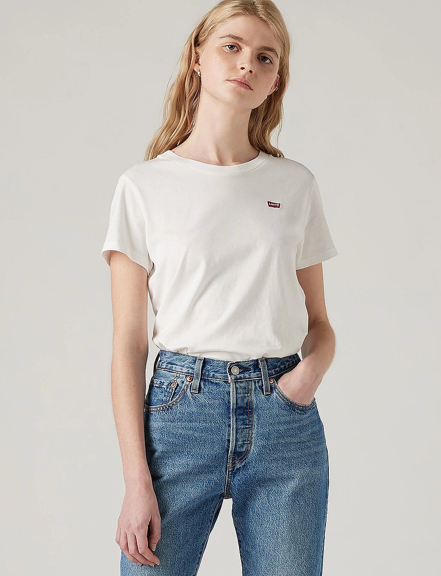 Levi's® - PERFECT TEE WHITE CN100XX - t-shirts - neutrals - 3
