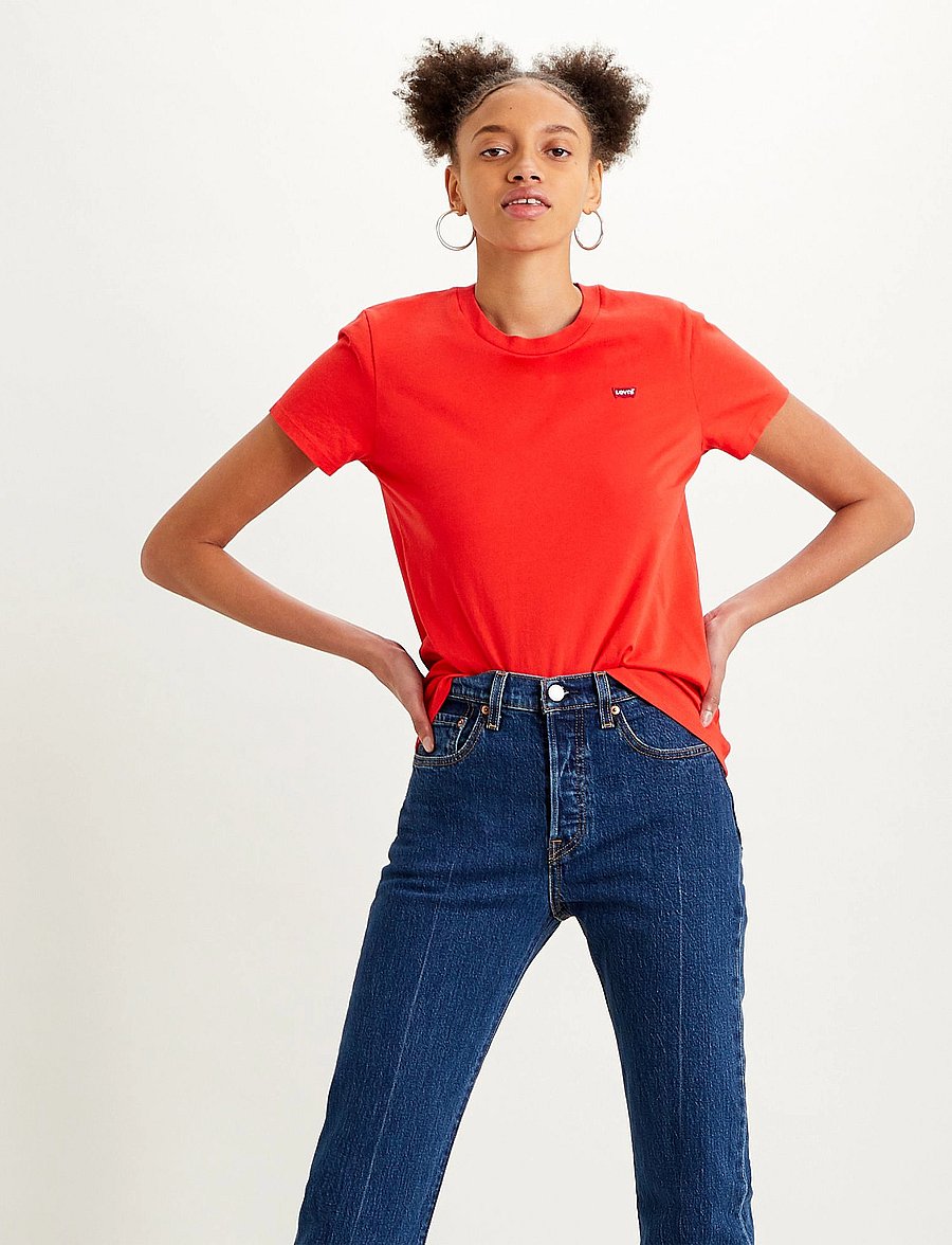 Levi's® - PERFECT TEE POPPY RED - t-shirts - reds - 0