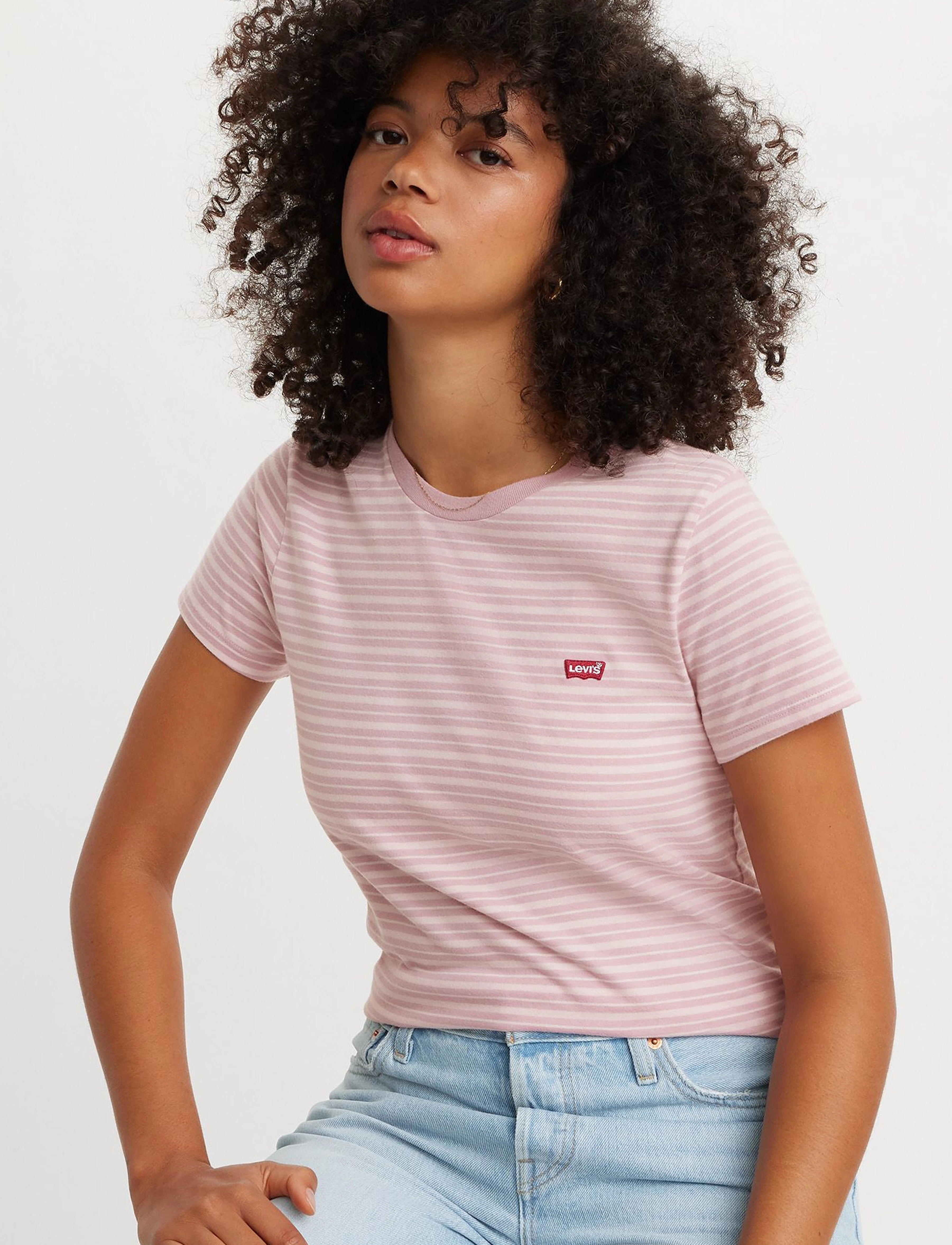 LEVI´S Women - PERFECT TEE TEA STRIPE KEEPSAK - pinks - 2