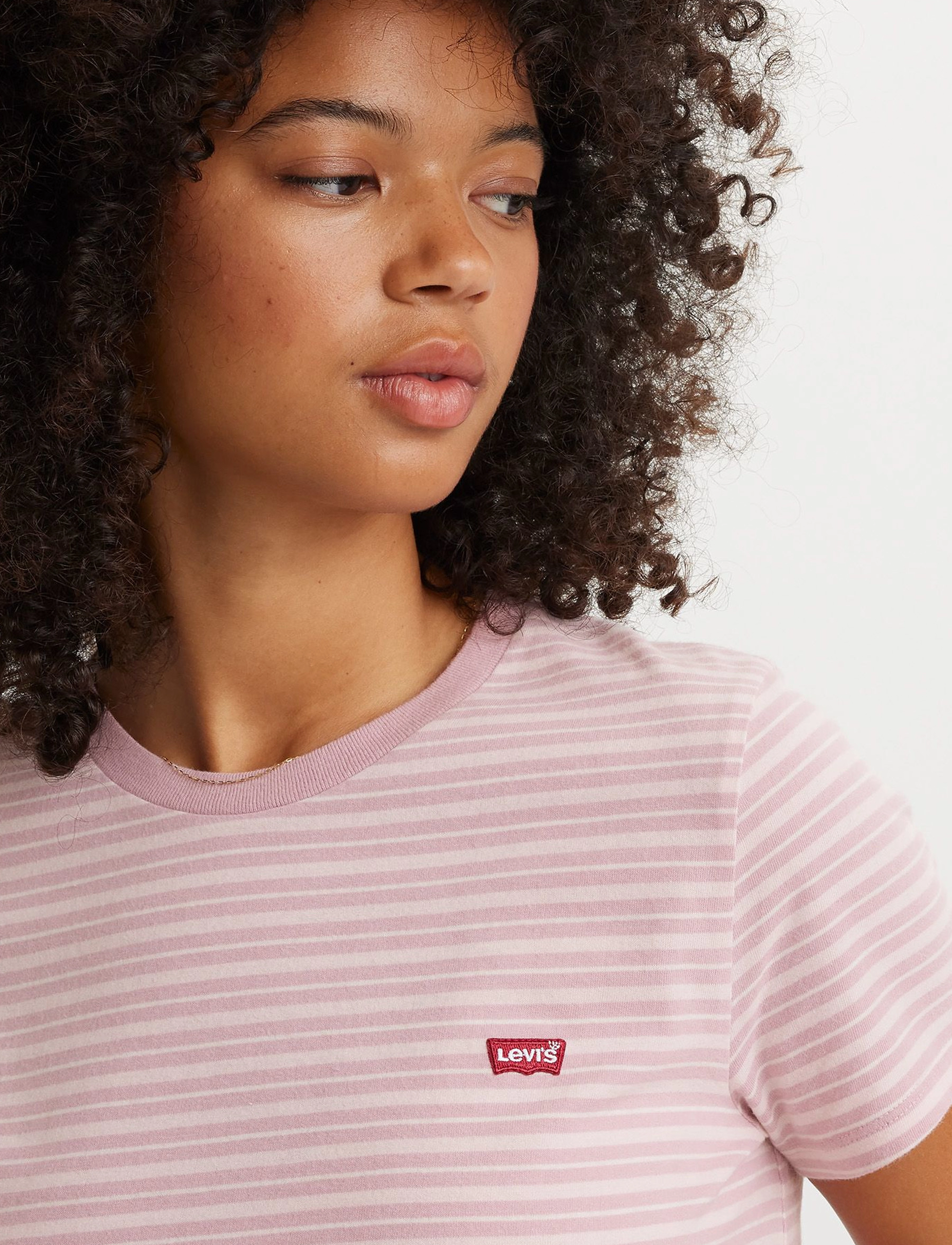 LEVI´S Women - PERFECT TEE TEA STRIPE KEEPSAK - pinks - 5
