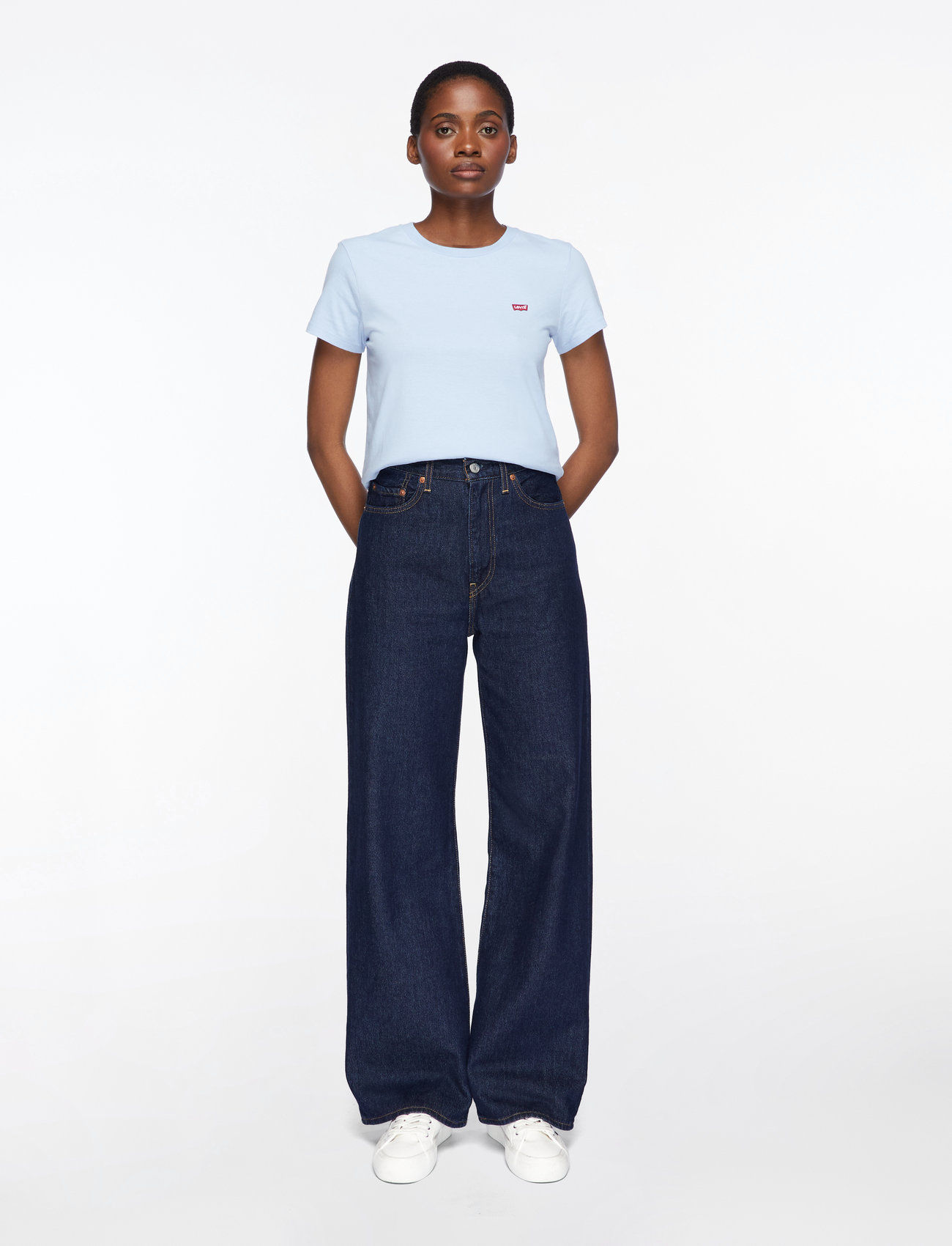 Levi's® - PERFECT TEE CHAMBRAY BLUE COTT - t-shirts - blues - 3