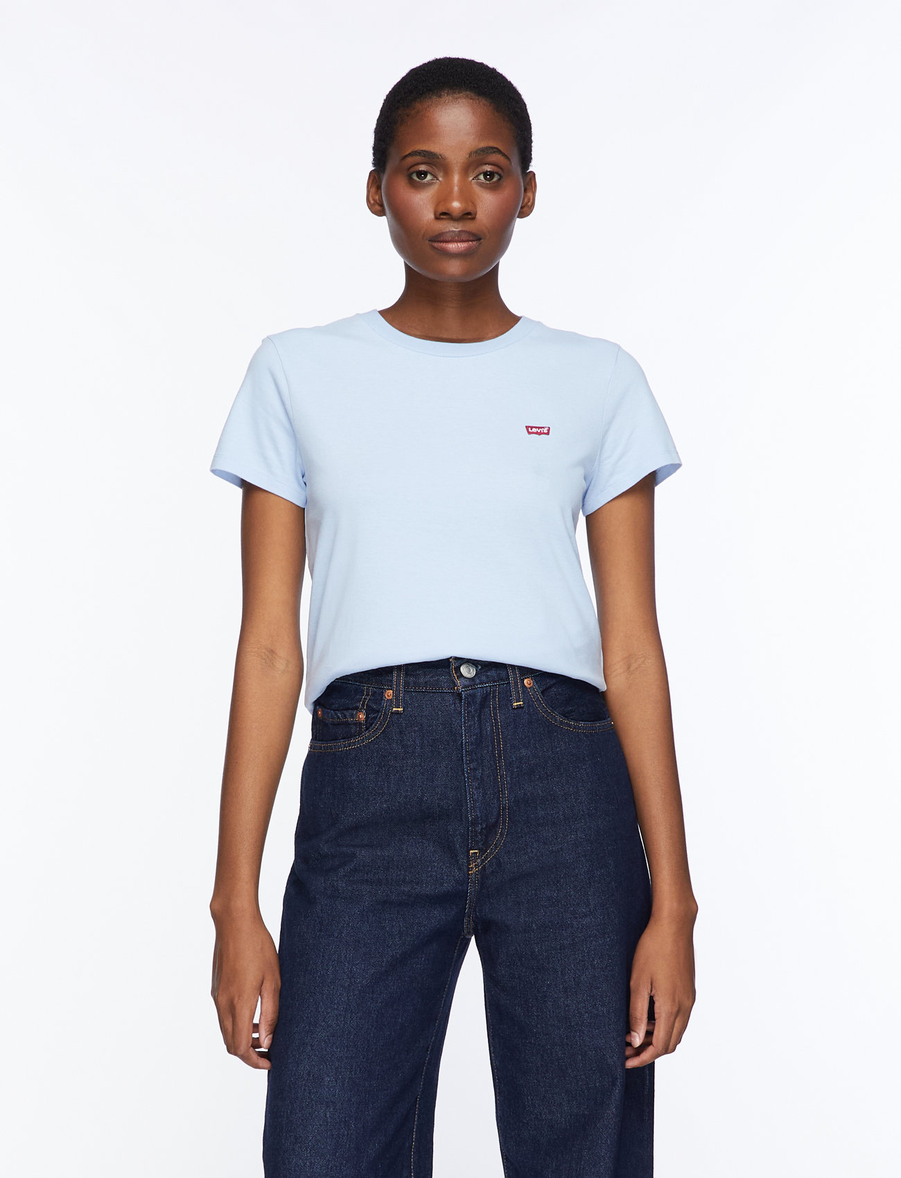 Levi's® - PERFECT TEE CHAMBRAY BLUE COTT - t-shirts - blues - 0