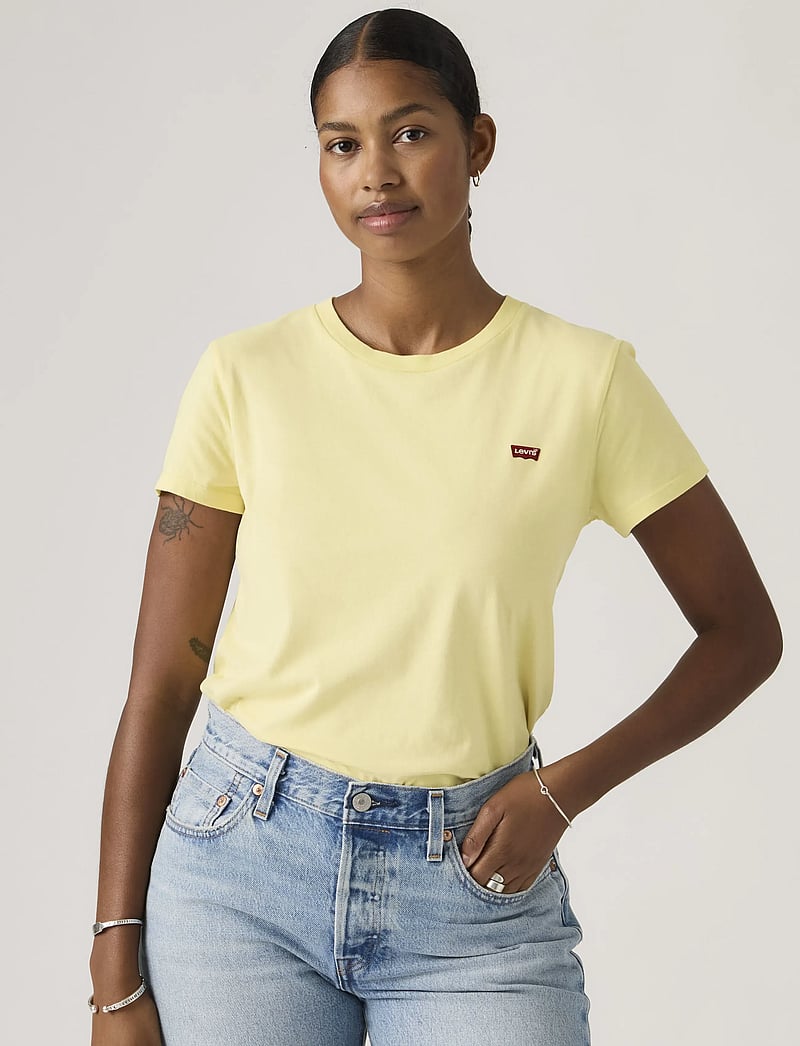 Levi's® - PERFECT TEE FRENCH VANILLA COT - t-särgid - yellows - 5