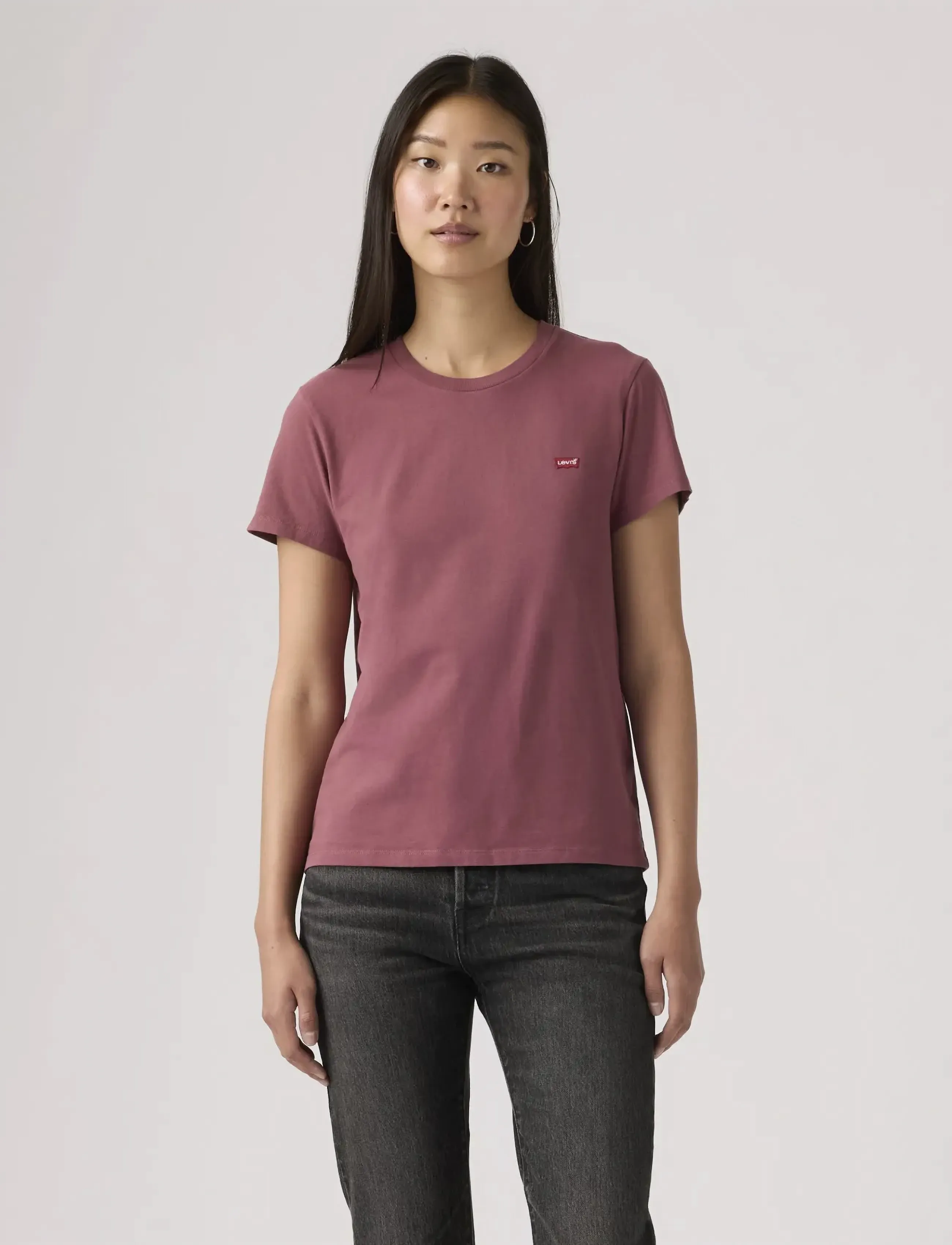 Levi's® PERFECT TEE CRUSHED BERRY COTT - T-shirts & Toppar - PURPLES / purple