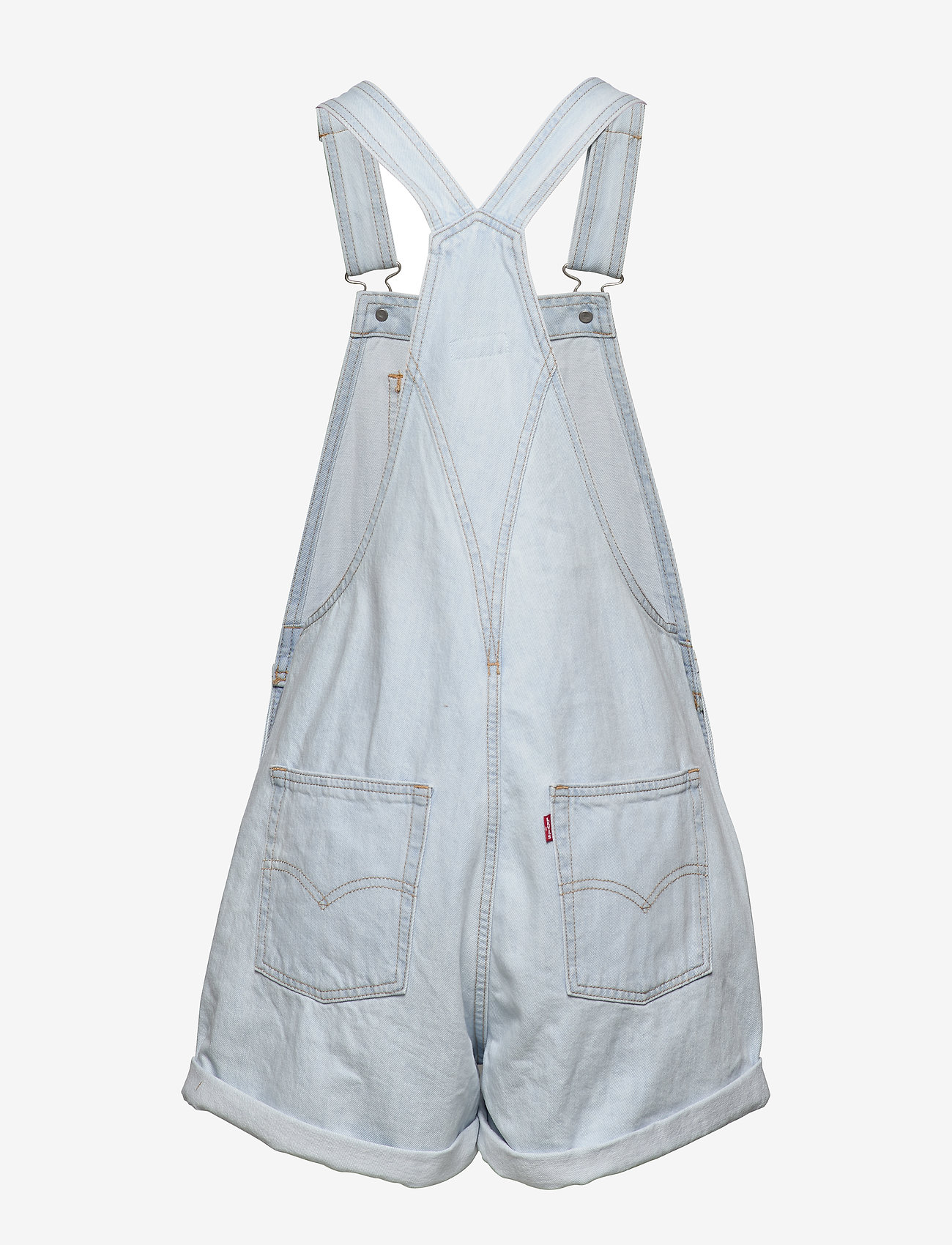 LEVI´S Women - VINTAGE SHORTALL CAUGHT NAPPIN - light indigo - worn in - 1