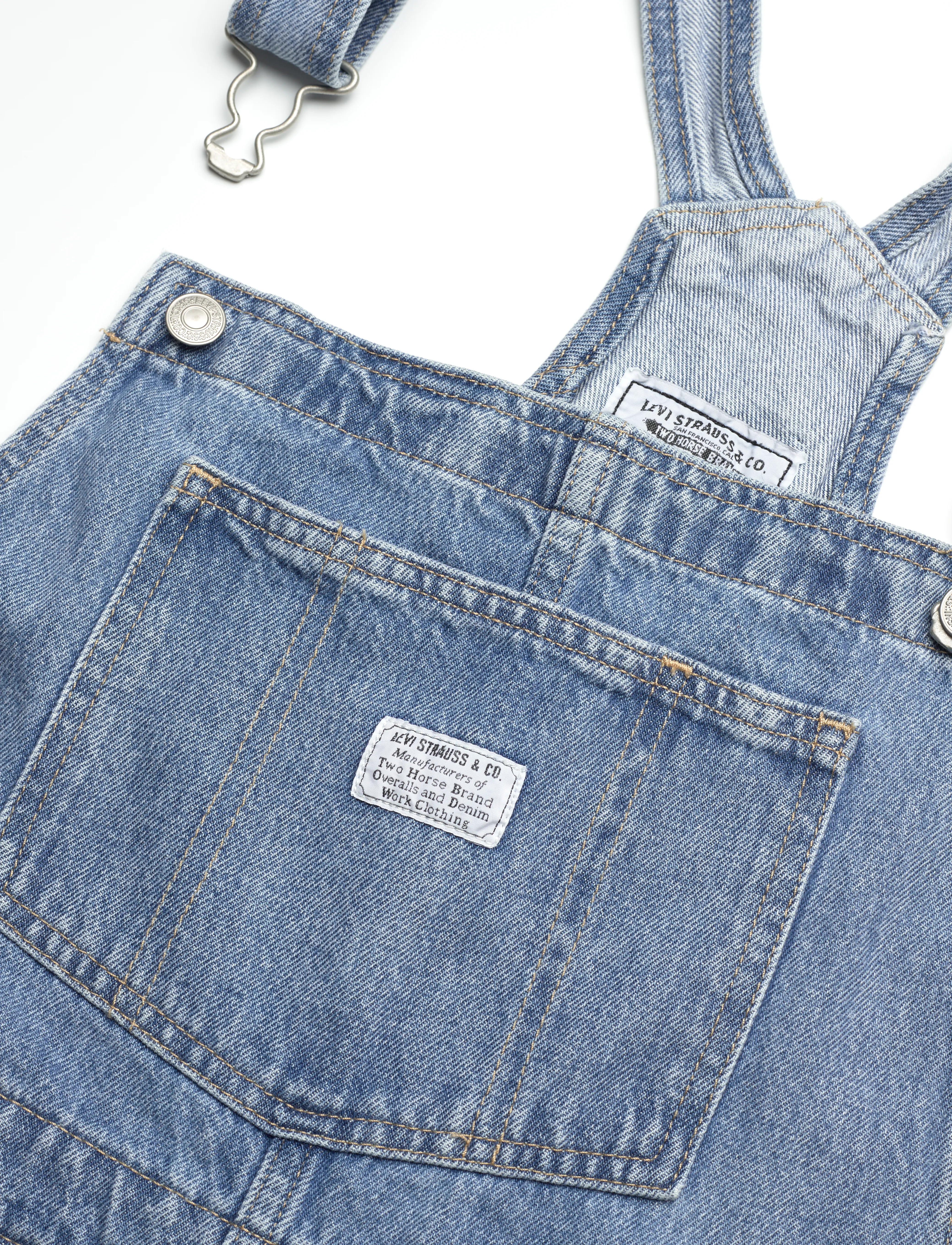 Levi's® - VINTAGE SHORTALL IN THE FIELD - light indigo - worn in - 4