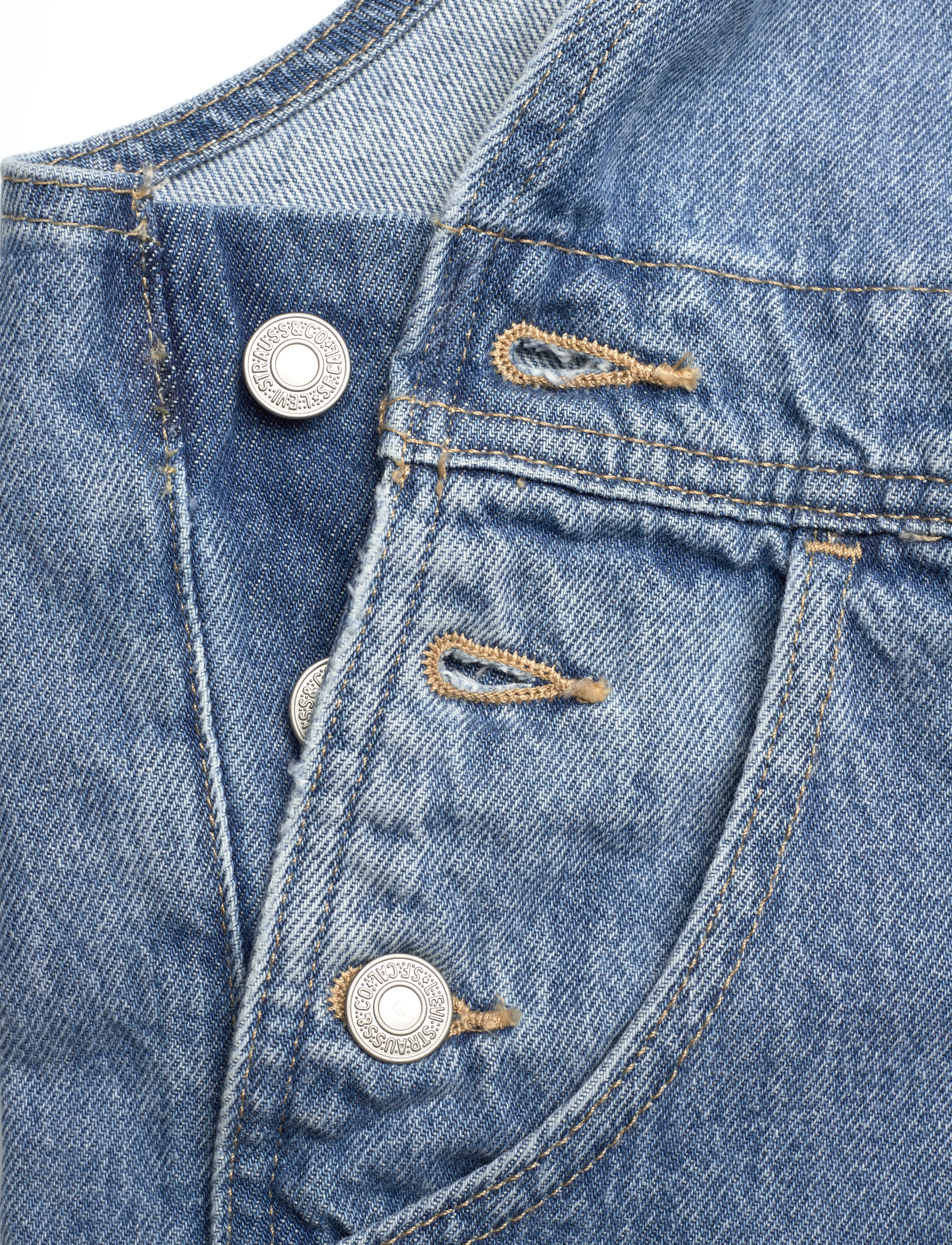 Levi's® - VINTAGE SHORTALL IN THE FIELD - light indigo - worn in - 5