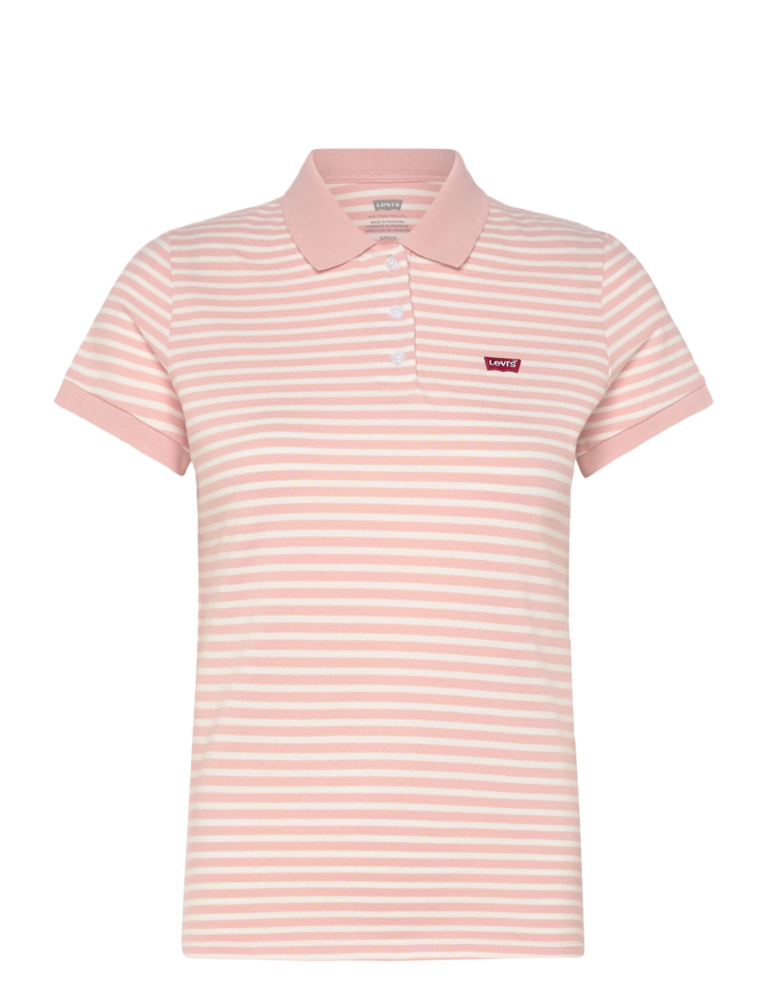 LEVI'S Levis Hm Polo Marigold Stripe Pink - XS - Damen