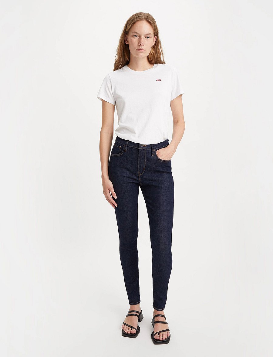 Levi's® - 720 HIRISE SUPER SKINNY DEEP S - raka jeans - dark indigo - flat finish1 - 0