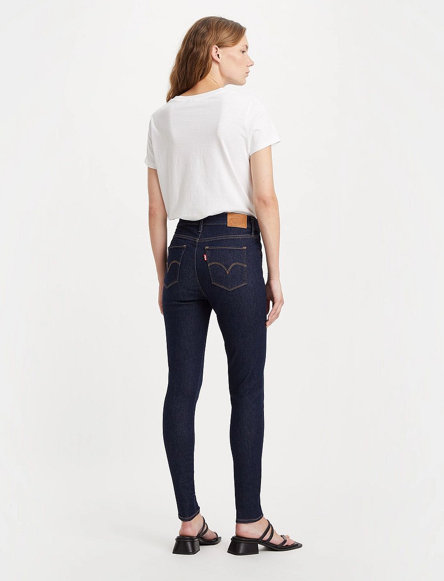 Levi's® - 720 HIRISE SUPER SKINNY DEEP S - raka jeans - dark indigo - flat finish1 - 4