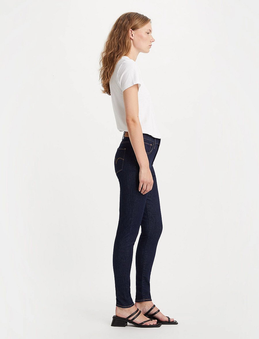 Levi's® - 720 HIRISE SUPER SKINNY DEEP S - raka jeans - dark indigo - flat finish1 - 5