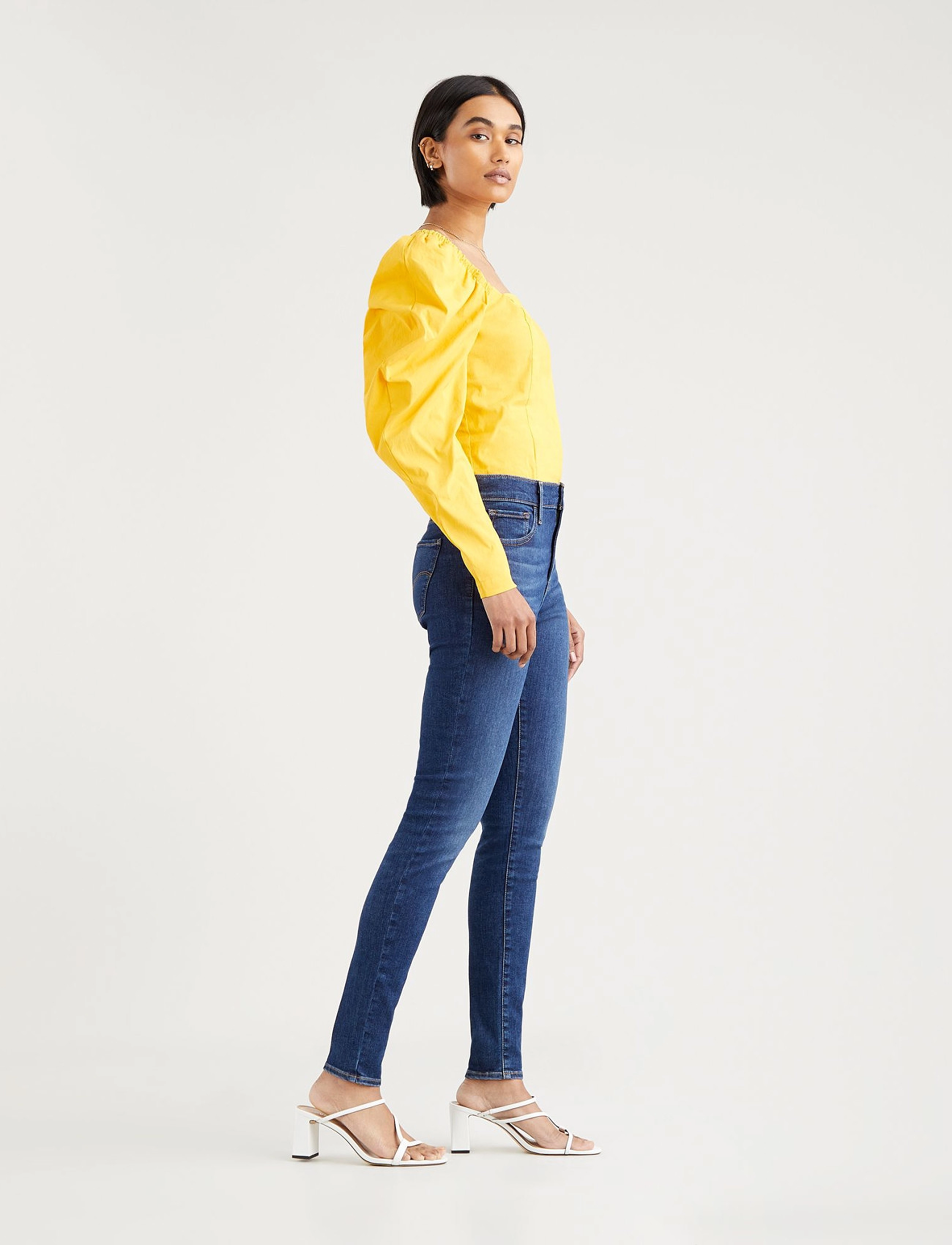 Levi's® - 720 HIRISE SUPER SKINNY ECHO C - dark indigo - worn in - 5