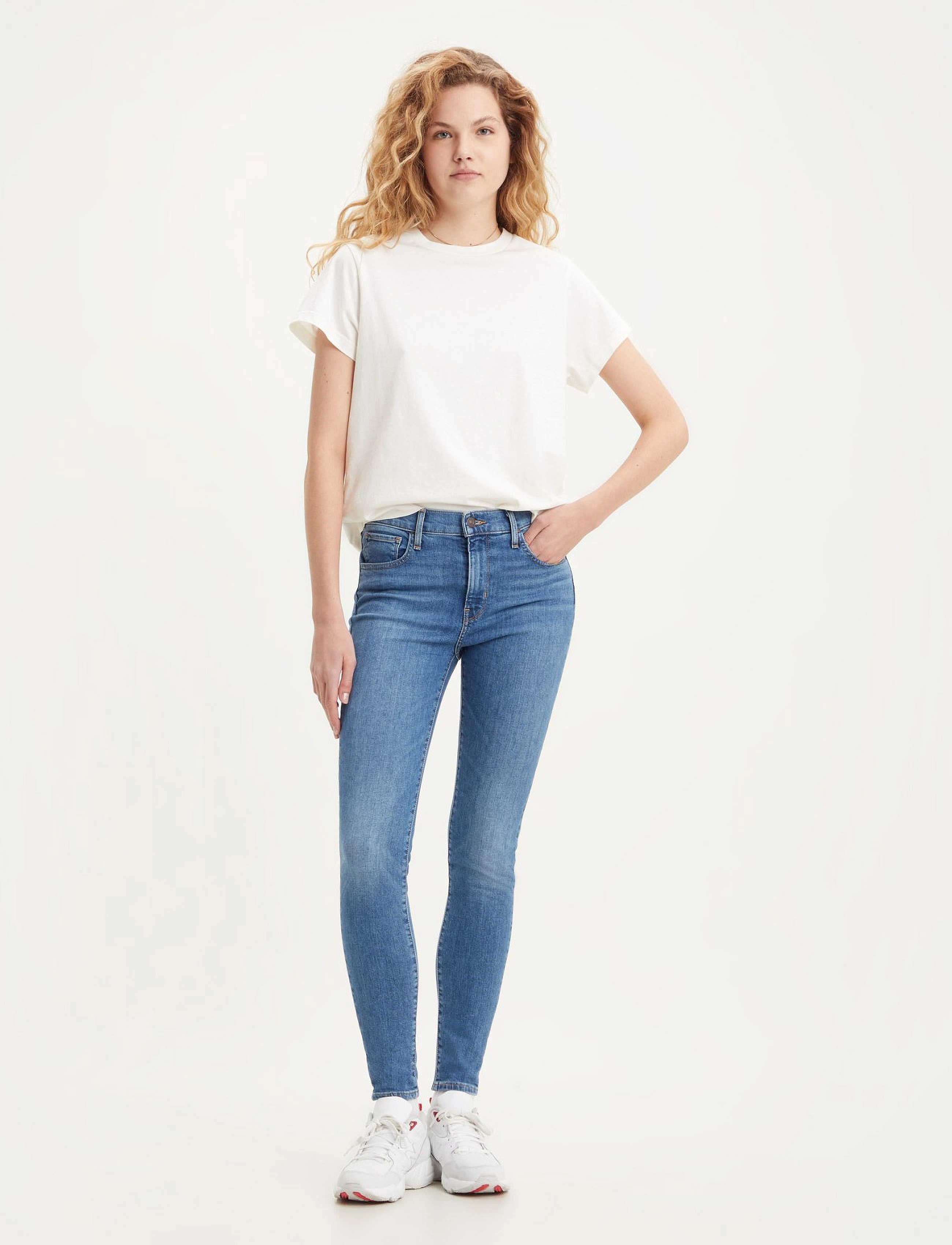 LEVI´S Women - 720 HIRISE SUPER SKINNY Z0736 - med indigo - worn in - 2