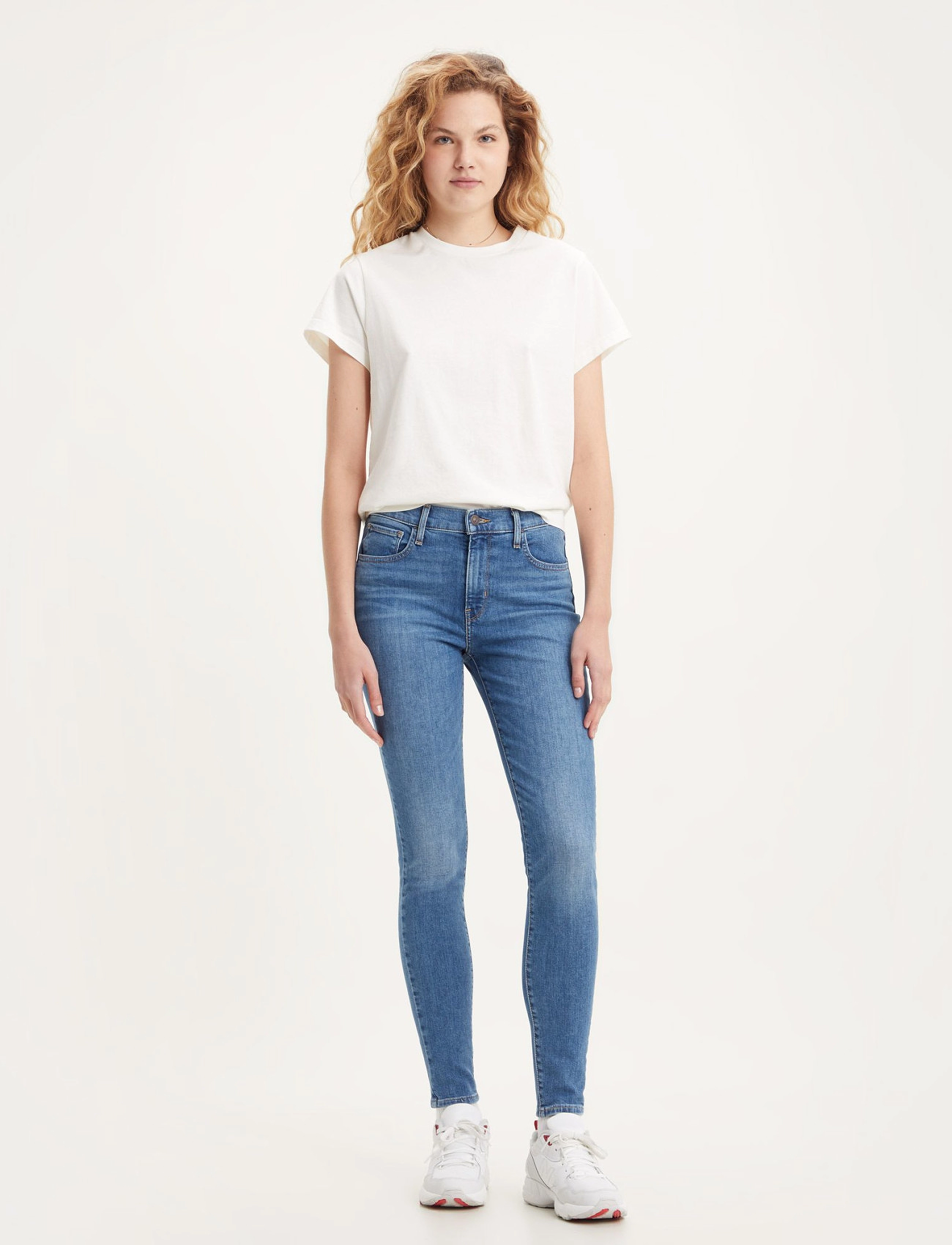 LEVI´S Women - 720 HIRISE SUPER SKINNY Z0736 - med indigo - worn in - 3
