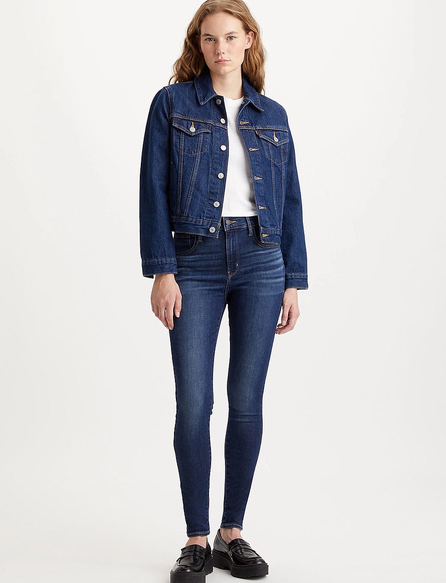 Levi's® - 720 HIRISE SUPER SKINNY LOVE S - jeans skinny - dark indigo - worn in - 3