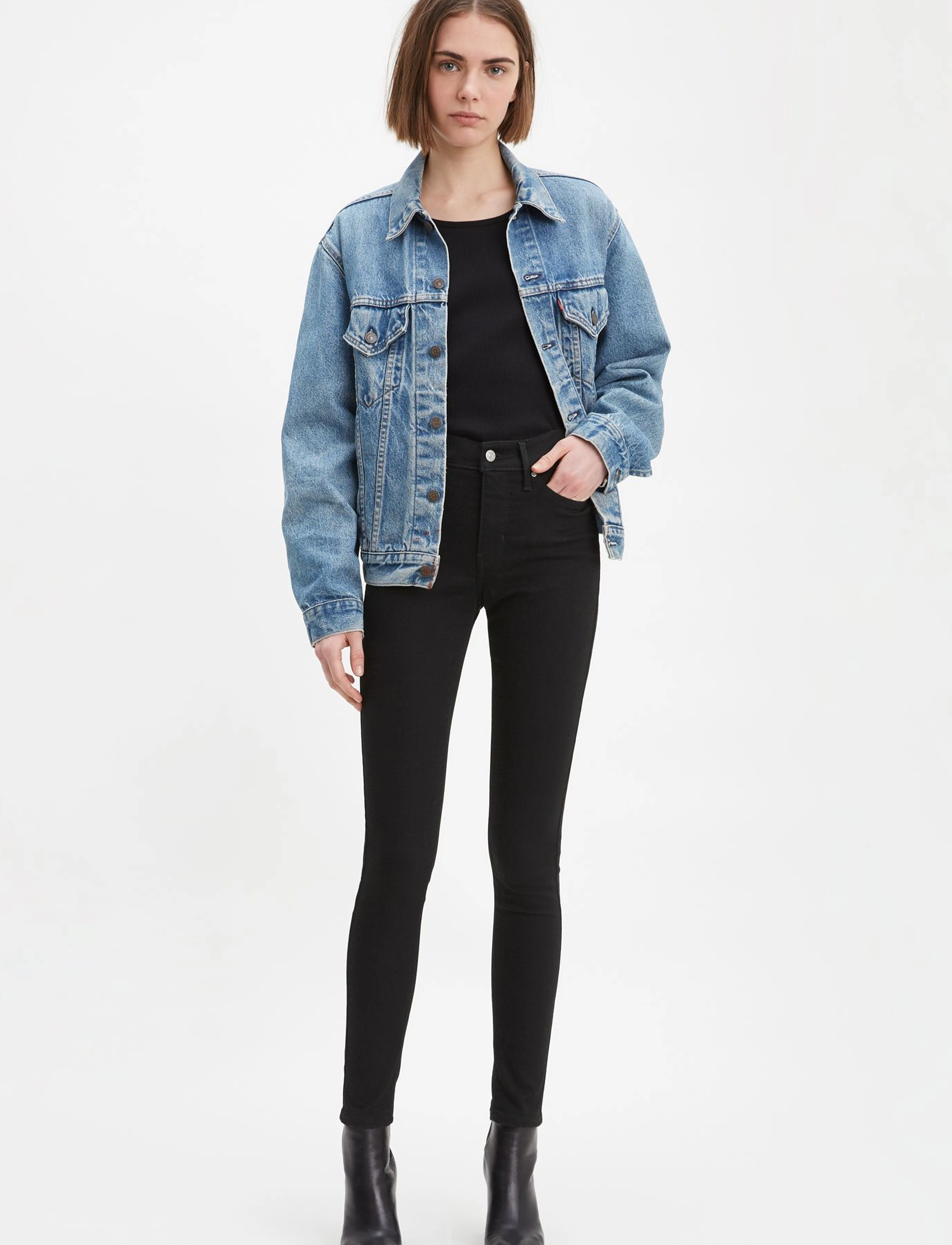 Levi's 310 Shaping Super Skinny Black, 31 x 28, Jeans, Schwarz - Skinny, Frauen