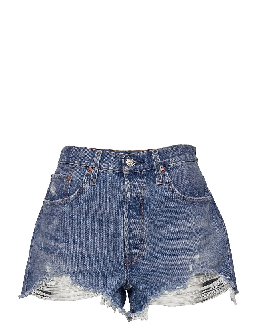 Levi's® - 501 ORIGINAL SHORT OXNARD ATHE - lühikesed teksapüksid - med indigo - worn in - 1
