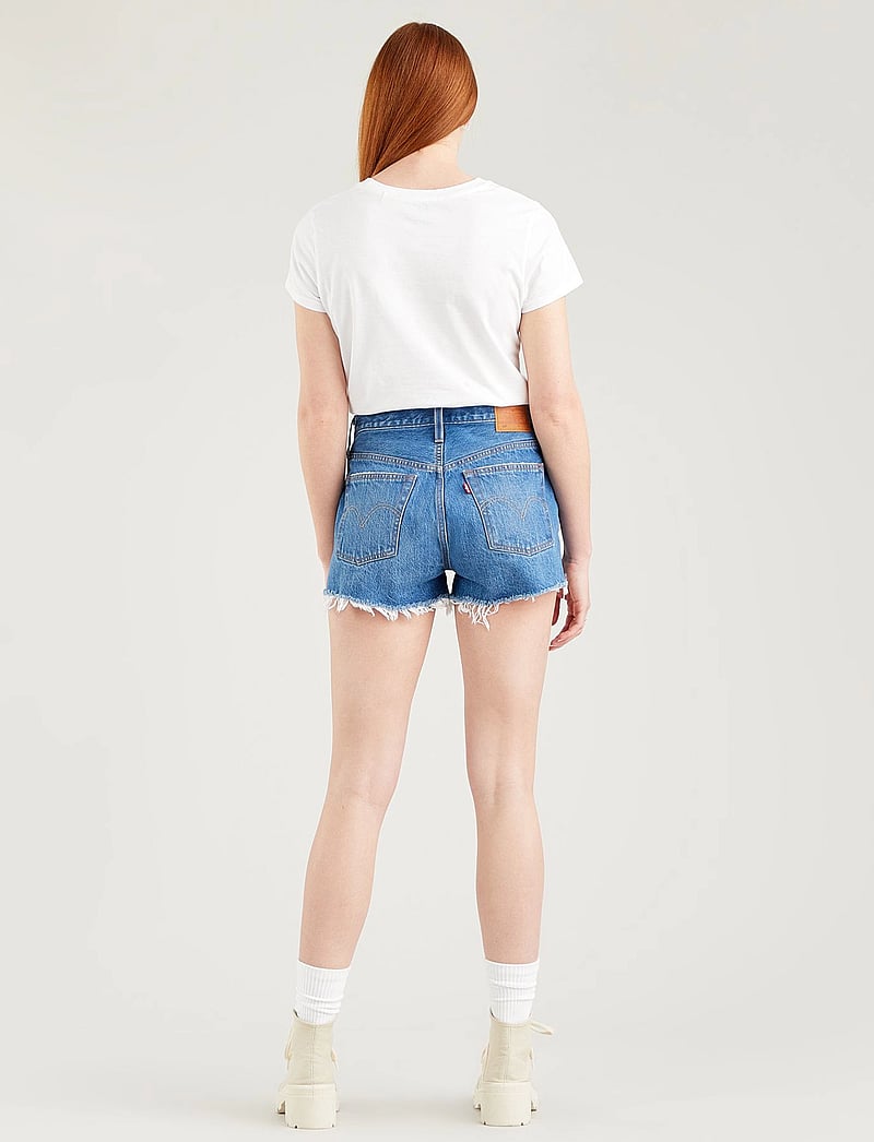 Levi's® - 501 ORIGINAL SHORT OXNARD ATHE - jorts - med indigo - worn in - 4