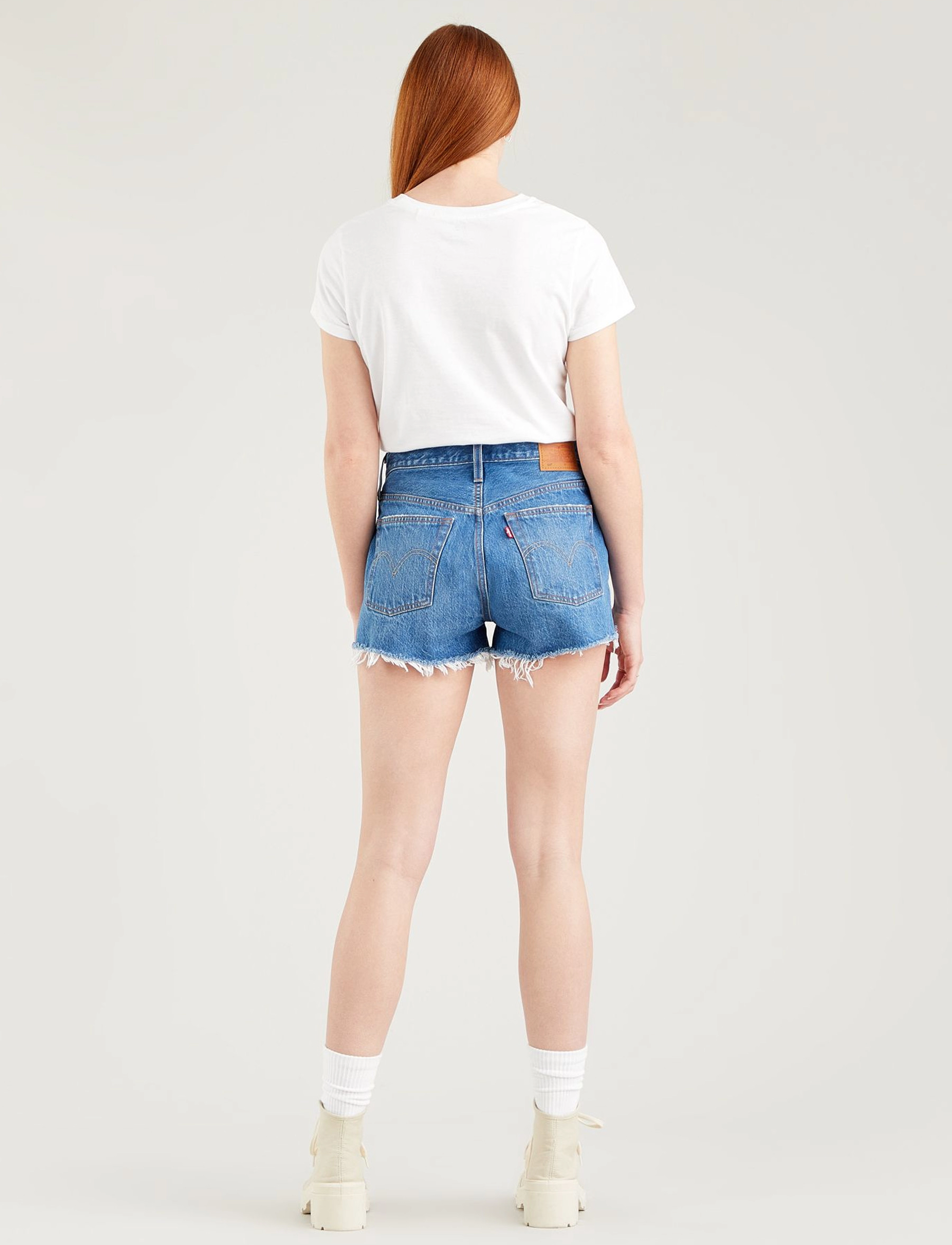 Levi's® - 501 ORIGINAL SHORT OXNARD ATHE - jeansshorts - med indigo - worn in - 4