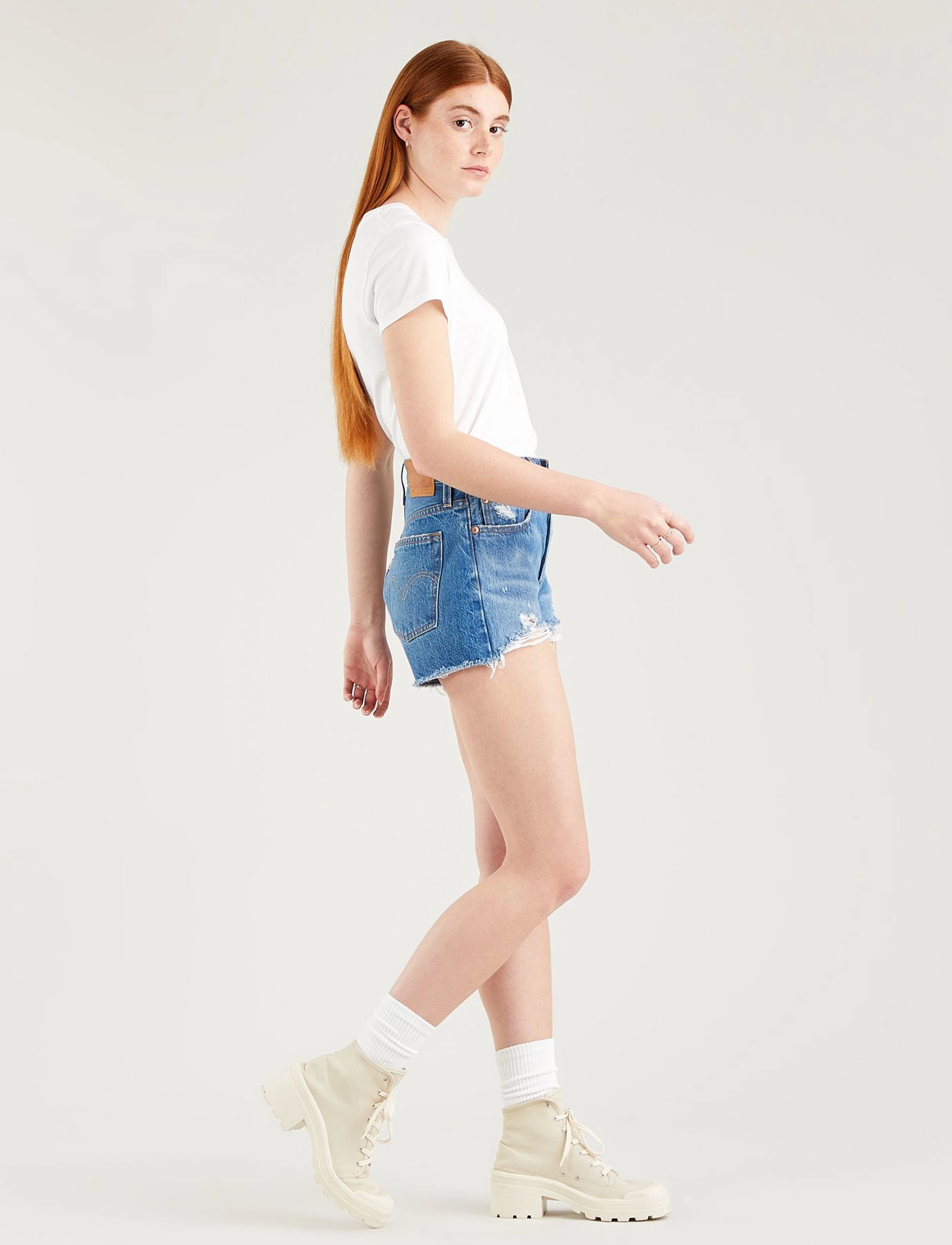 Levi's® - 501 ORIGINAL SHORT OXNARD ATHE - jeansshorts - med indigo - worn in - 5
