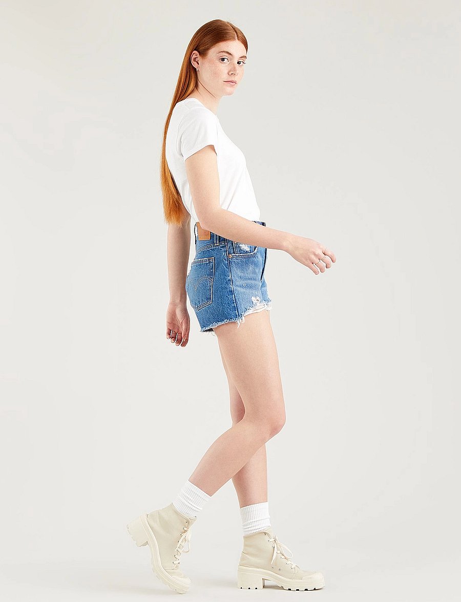 Levi's® - 501 ORIGINAL SHORT OXNARD ATHE - lühikesed teksapüksid - med indigo - worn in - 5