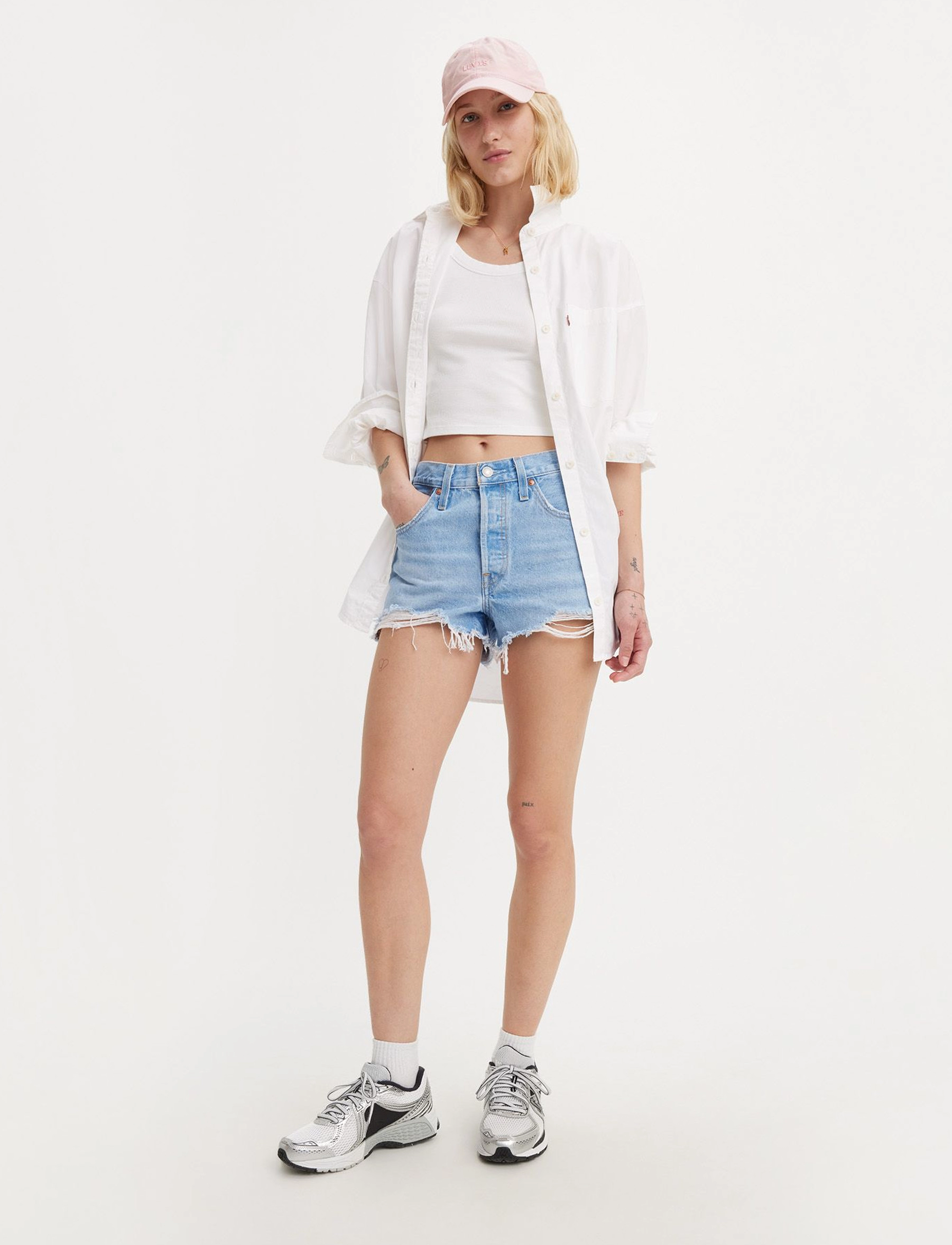 Levi's 501 Original Short Ojai Luxor, 25, Blue, Shorts > Denim Shorts, Dame