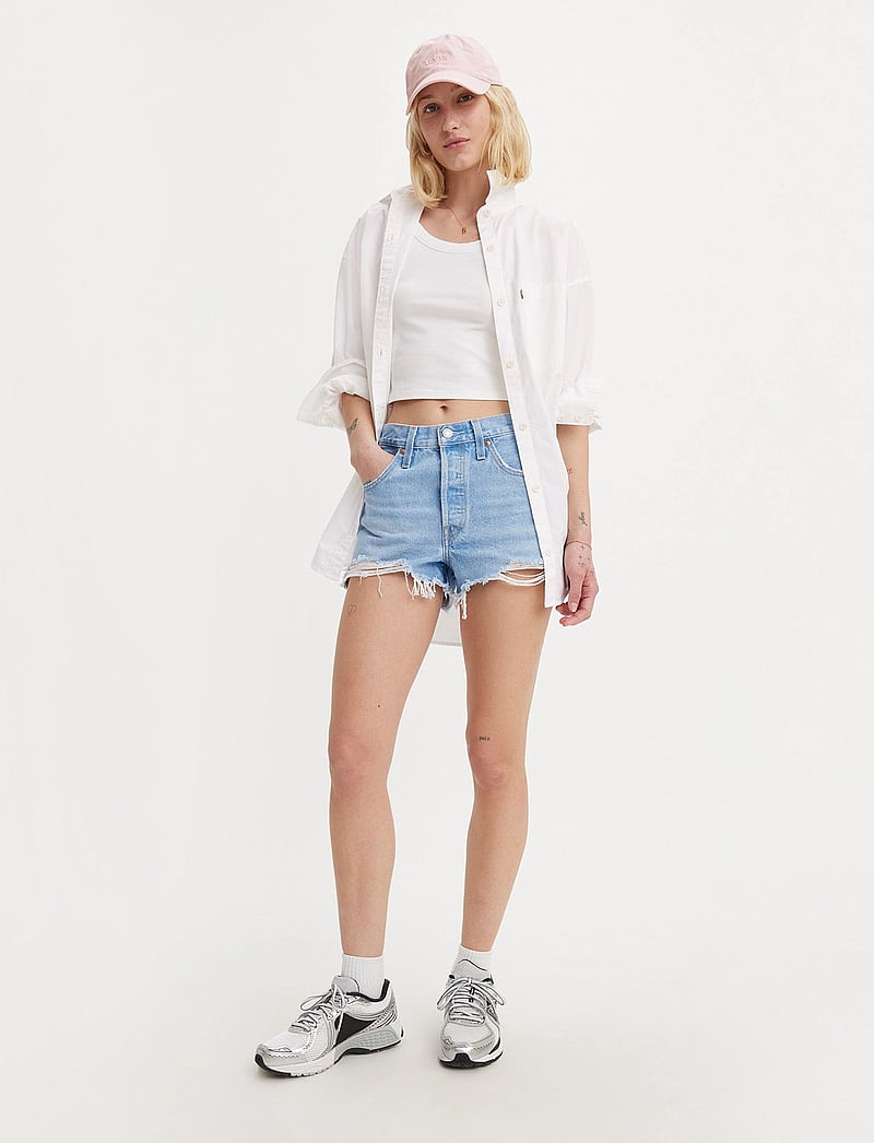 Levi's® - 501 ORIGINAL SHORT OJAI LUXOR - jeansshorts - light indigo - worn in - 0