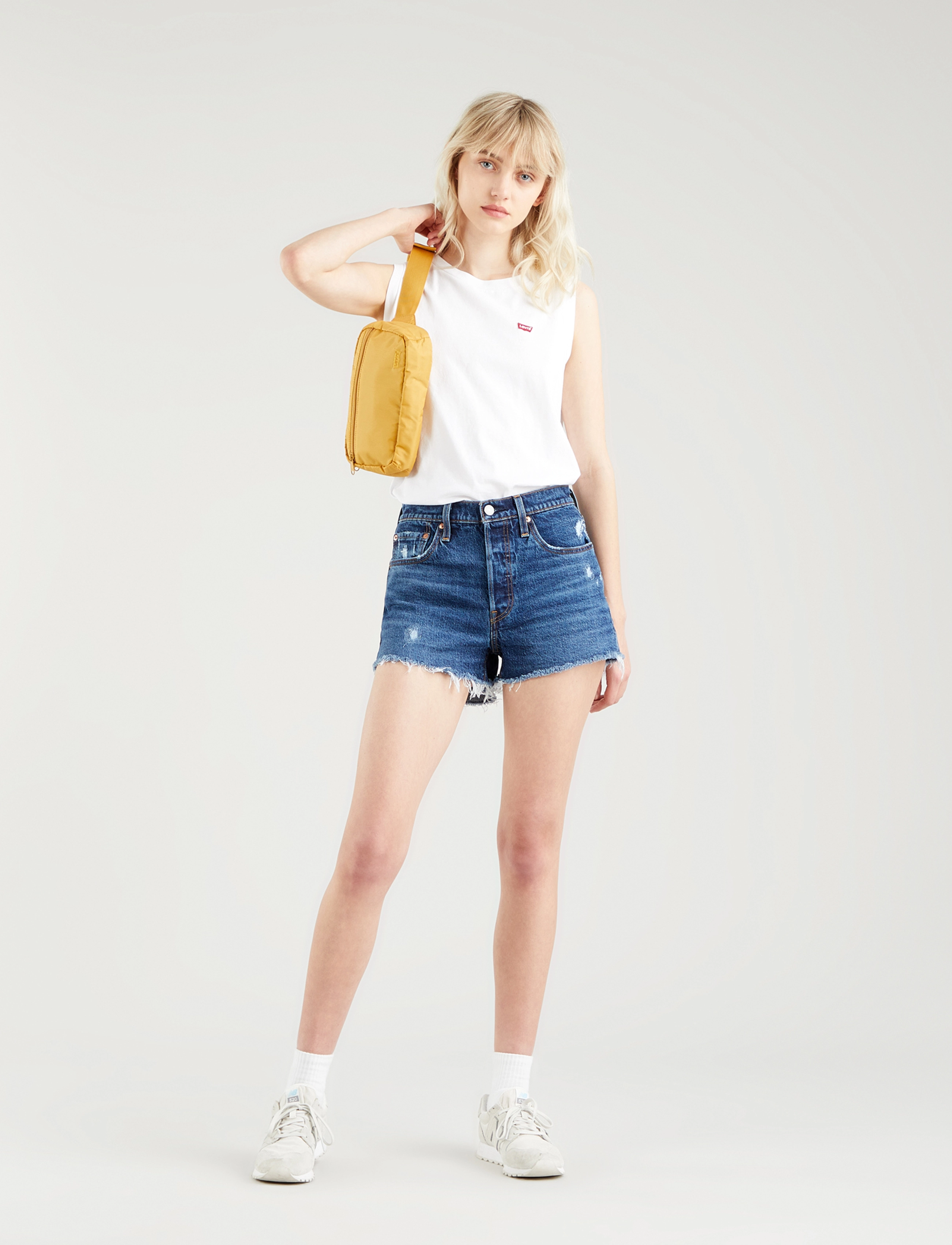 LEVI´S Women - 501 ORIGINAL SHORT SALSA DESTI - dark indigo - worn in - 5