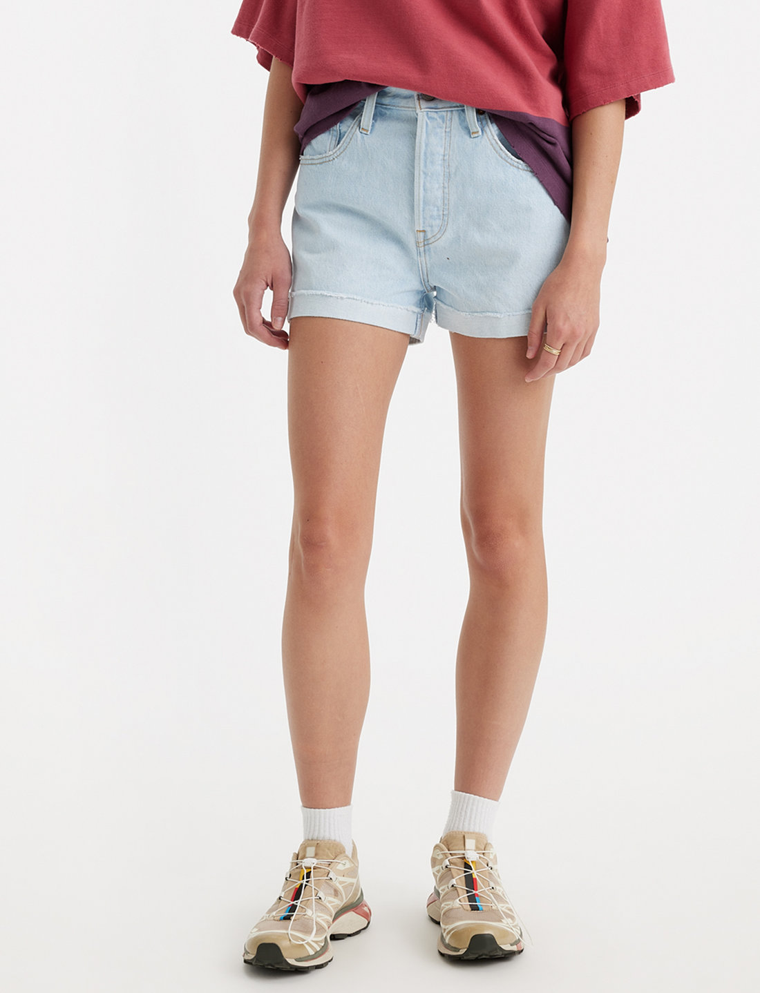 Levis denim 2025 shorts womens