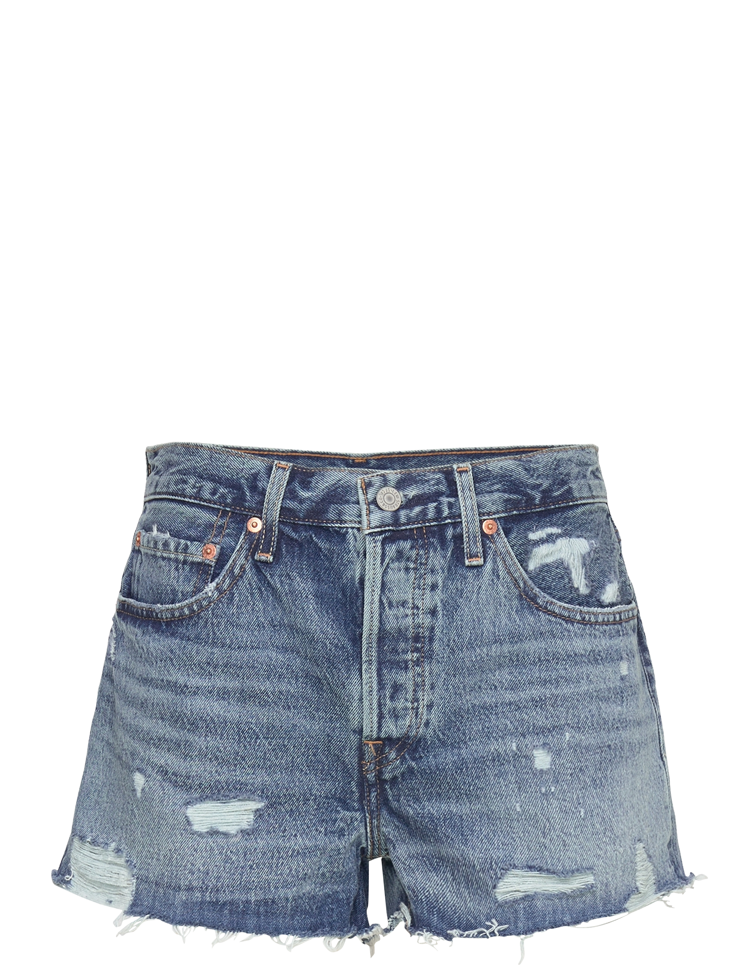 Levi's® - 501 ORIGINAL SHORT THE FUTURE - dark indigo - worn in - 1