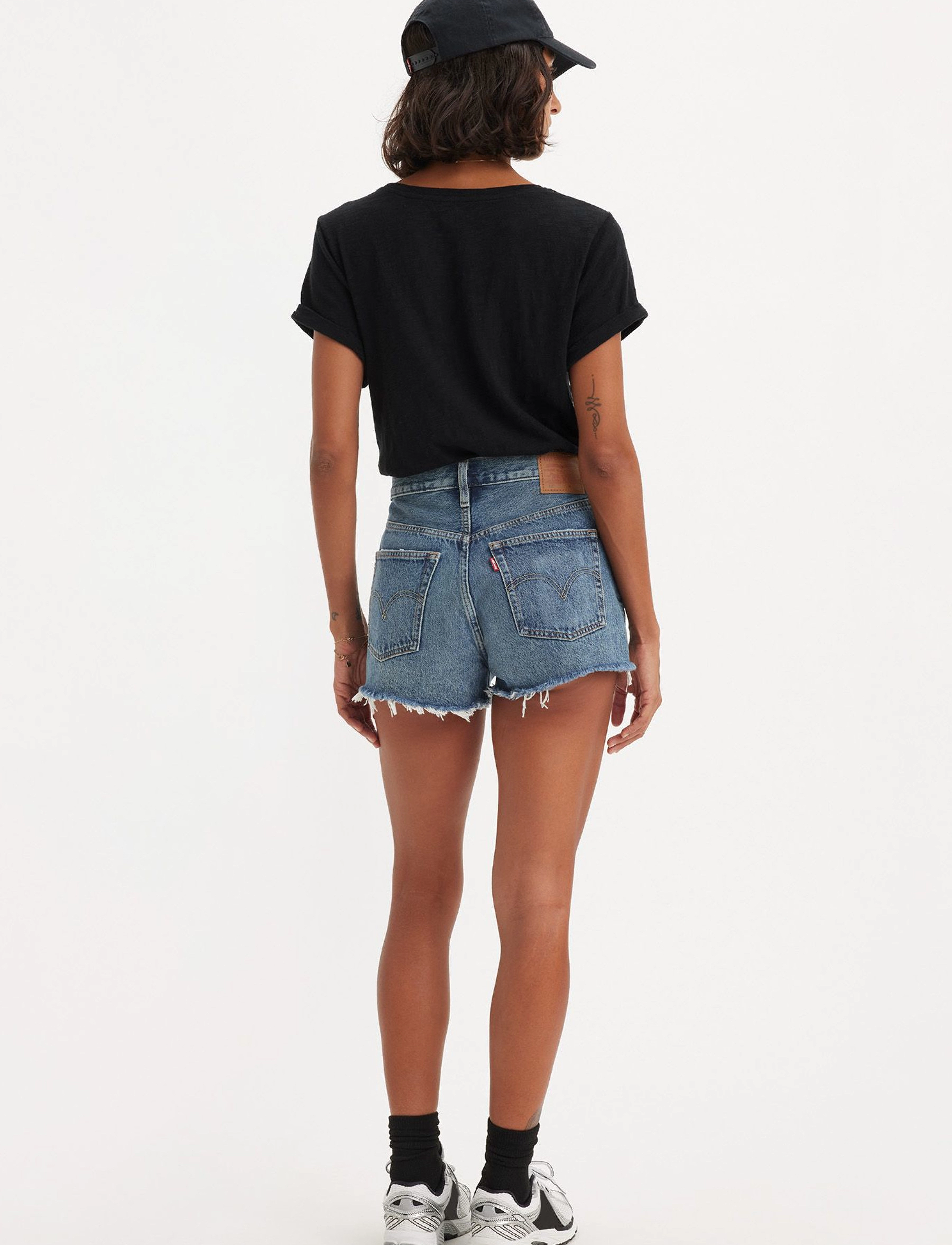 Levi's® - 501 ORIGINAL SHORT THE FUTURE - dark indigo - worn in - 4
