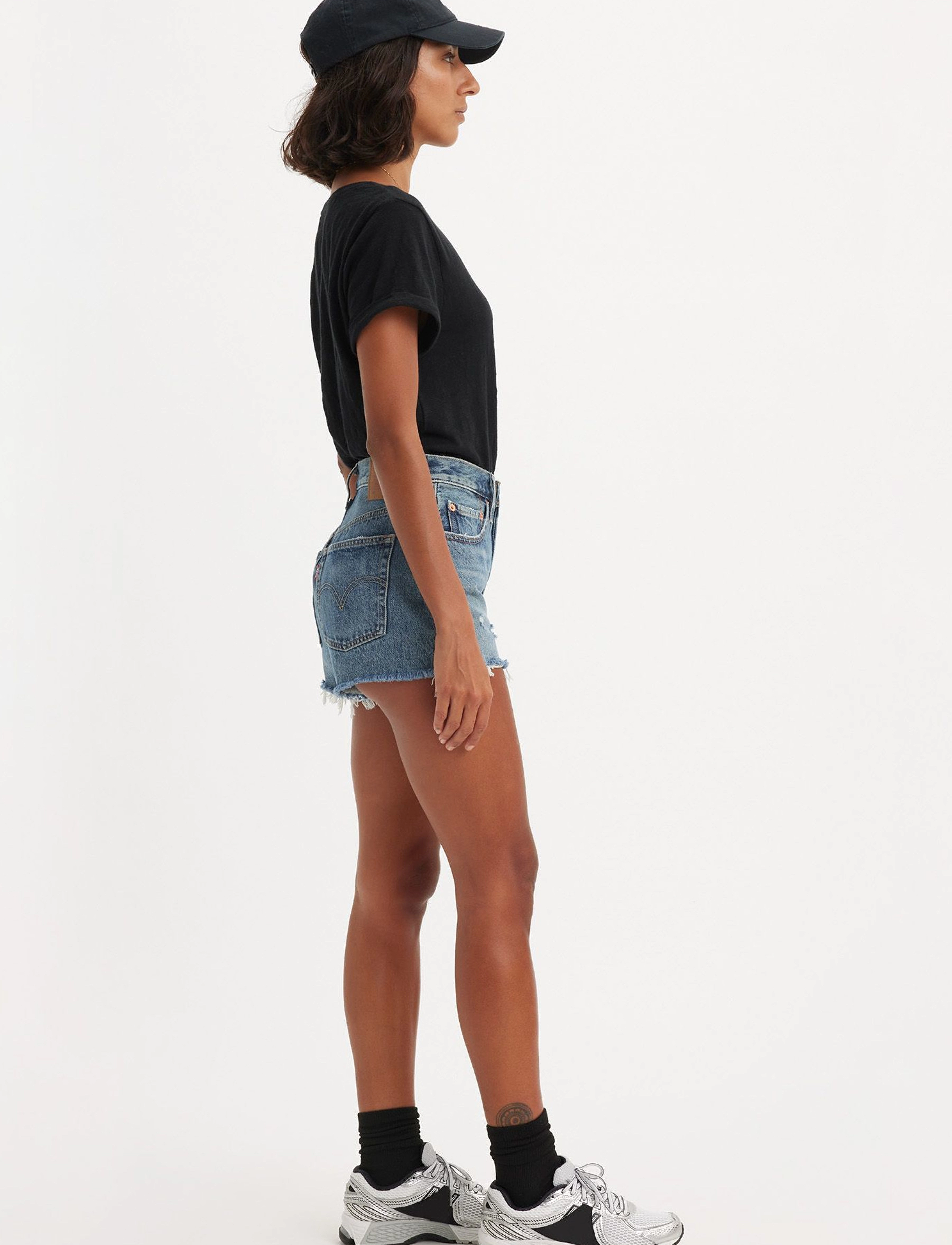 Levi's® - 501 ORIGINAL SHORT THE FUTURE - dark indigo - worn in - 5