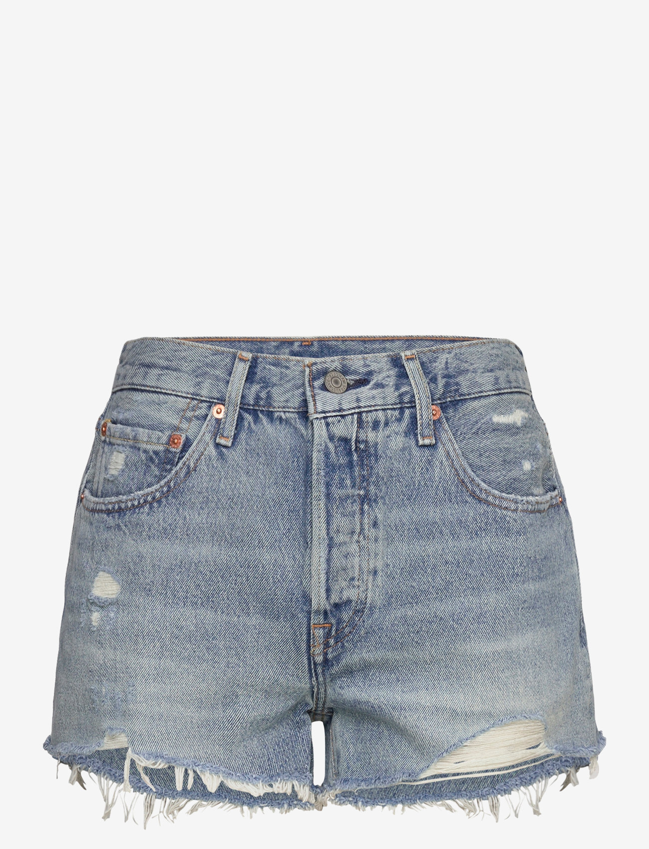 Levi's® - 501 ORIGINAL SHORT VAGUE FINIS - jorts - med indigo - worn in - 1
