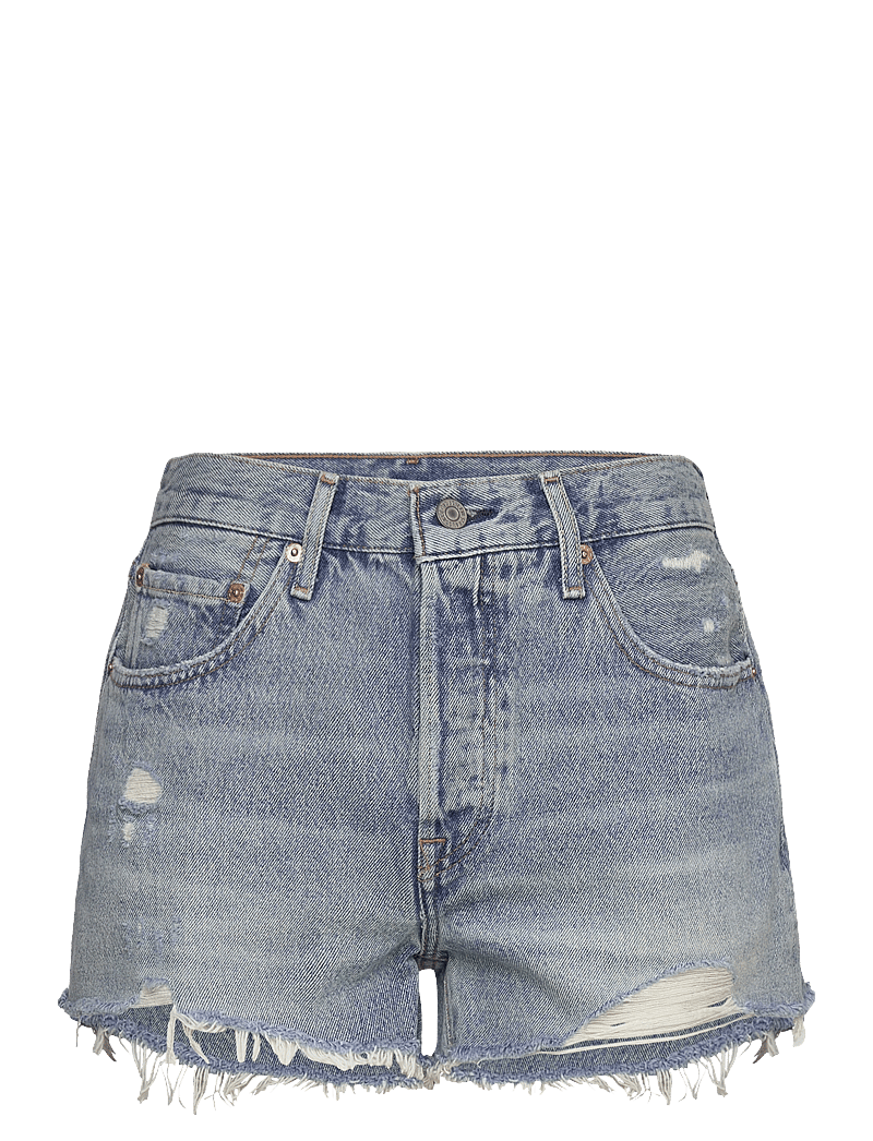 Levi's® - 501 ORIGINAL SHORT VAGUE FINIS - jorts - med indigo - worn in - 1