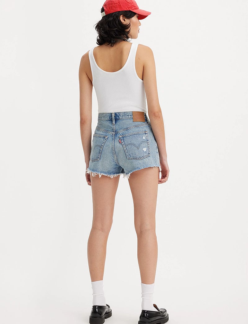 Levi's® - 501 ORIGINAL SHORT VAGUE FINIS - jorts - med indigo - worn in - 4