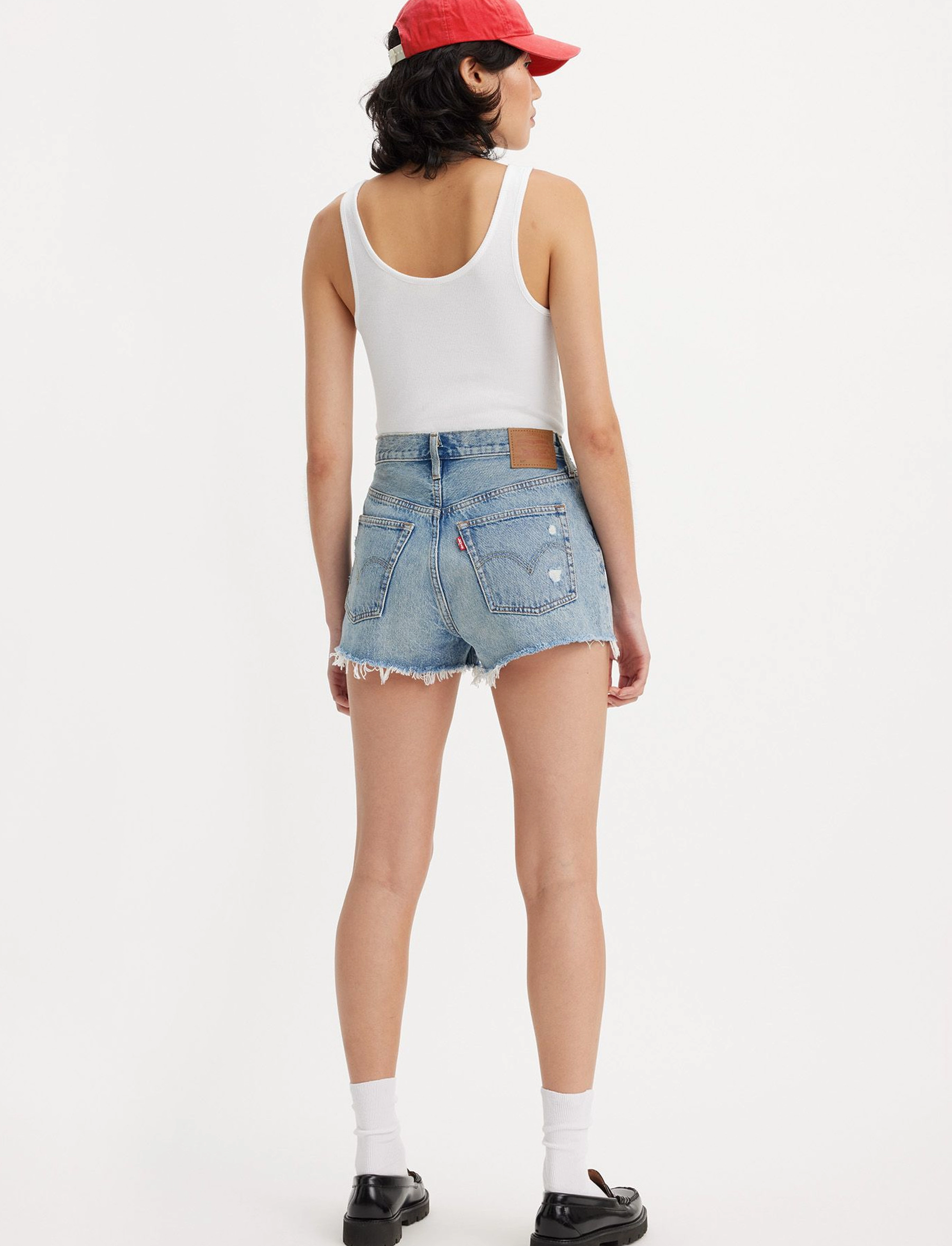 Levi's® - 501 ORIGINAL SHORT VAGUE FINIS - med indigo - worn in - 4