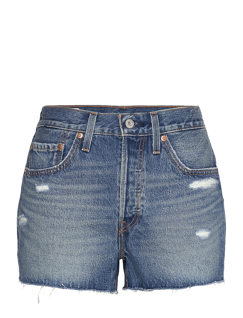 Levi's® - 501 ORIGINAL SHORT VERIFIED VI - jeansshorts - med indigo - worn in - 1