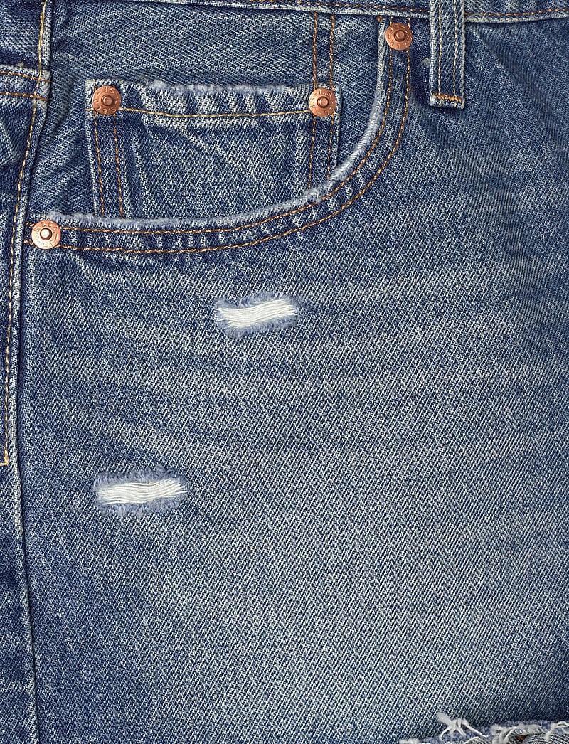 Levi's® - 501 ORIGINAL SHORT VERIFIED VI - jeansshorts - med indigo - worn in - 4