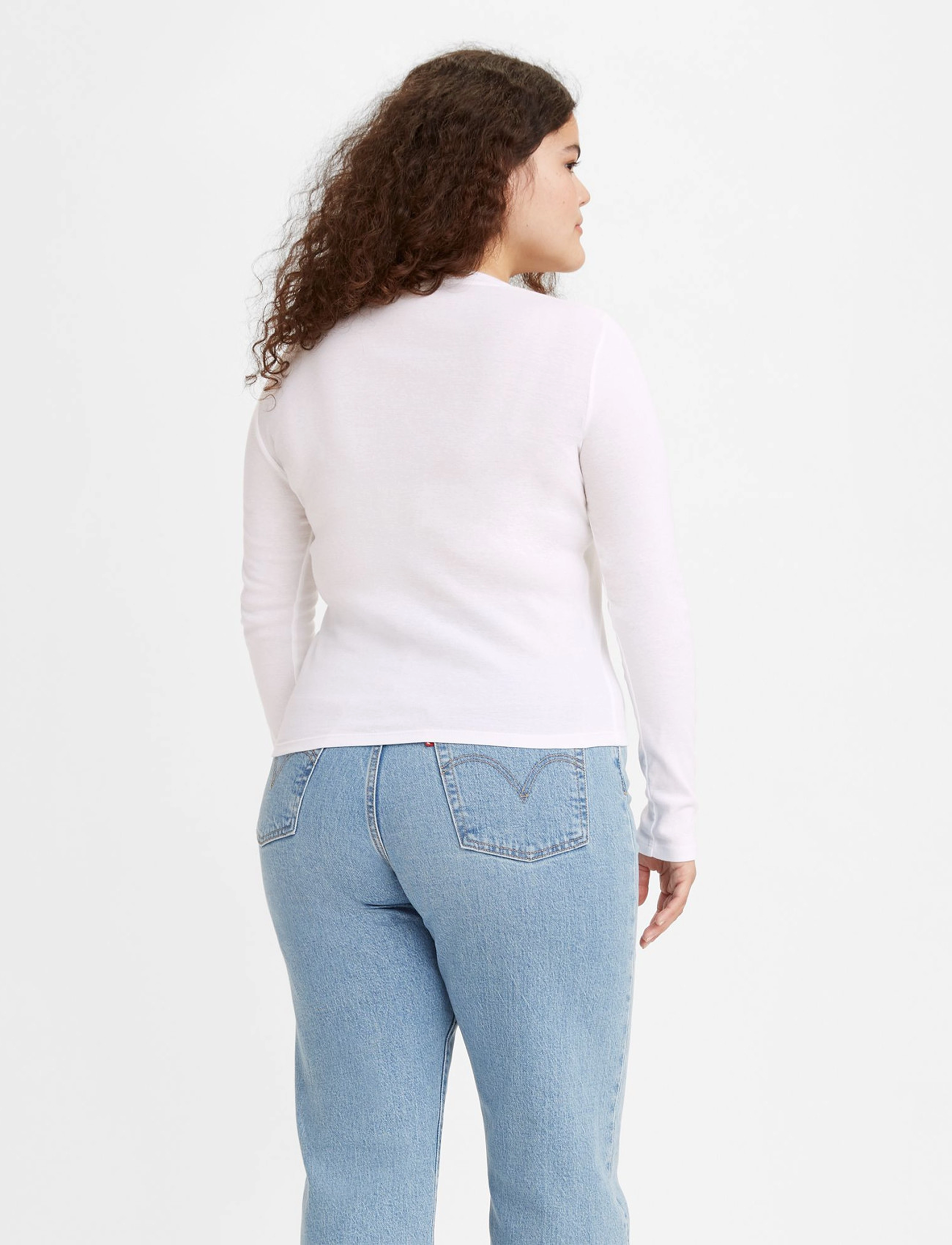Levi's® - LS BABY TEE WHITE + - neutrals - 3