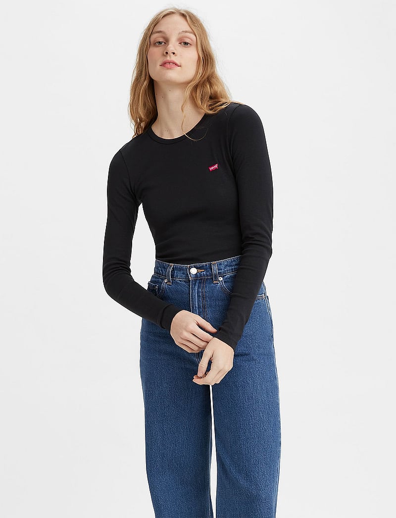 Levi's® - LS BABY TEE CAVIAR - langærmede toppe - blacks - 0