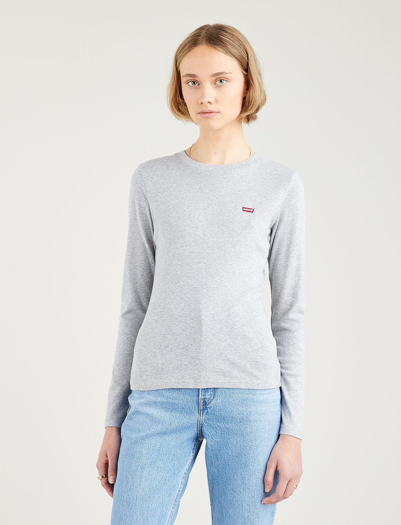 LEVI´S Women - LS BABY TEE STARSTRUCK HEATHER - greys - 0
