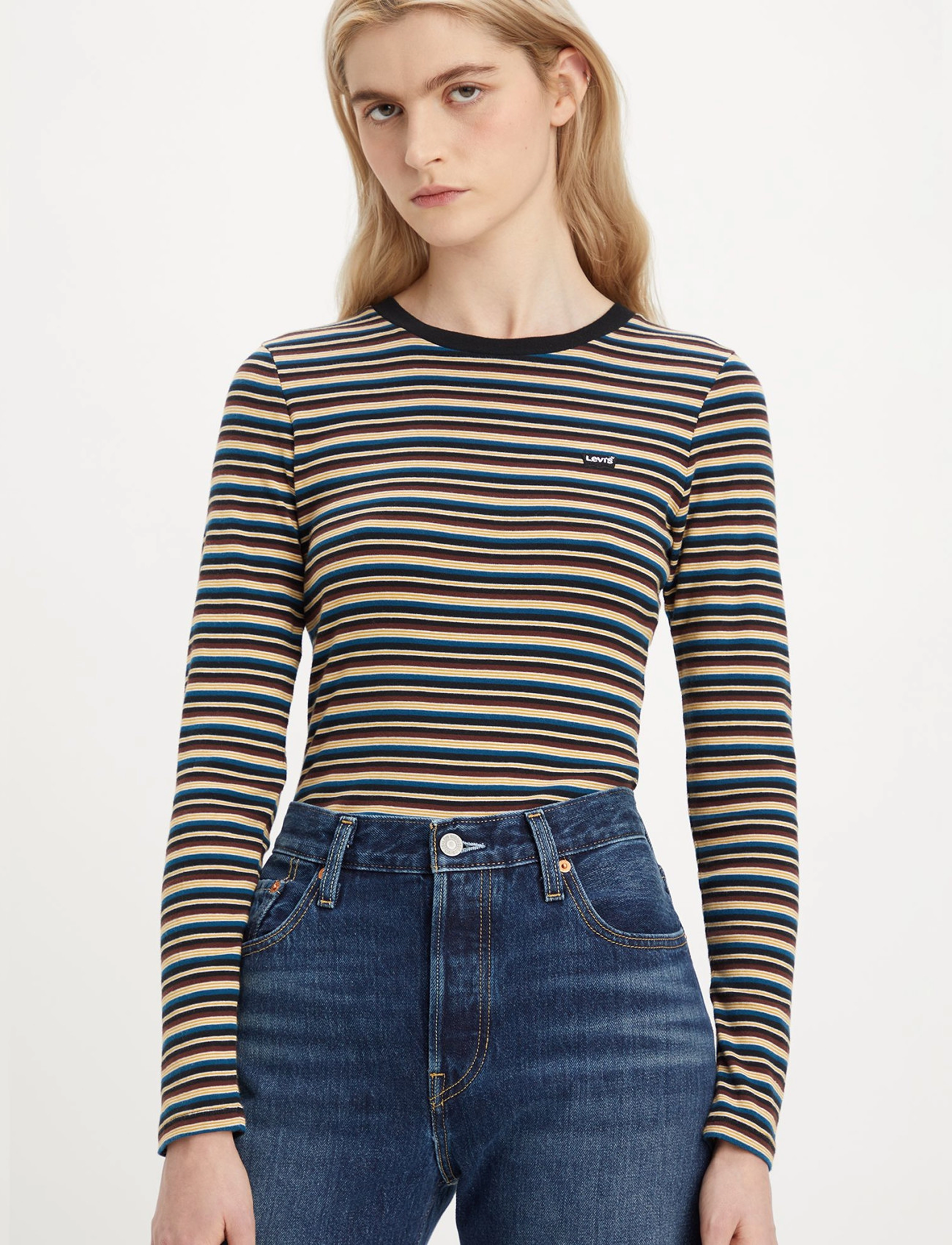 LEVI´S Women - LS BABY TEE REANNA STRIPE CAVI - multi-color - 2