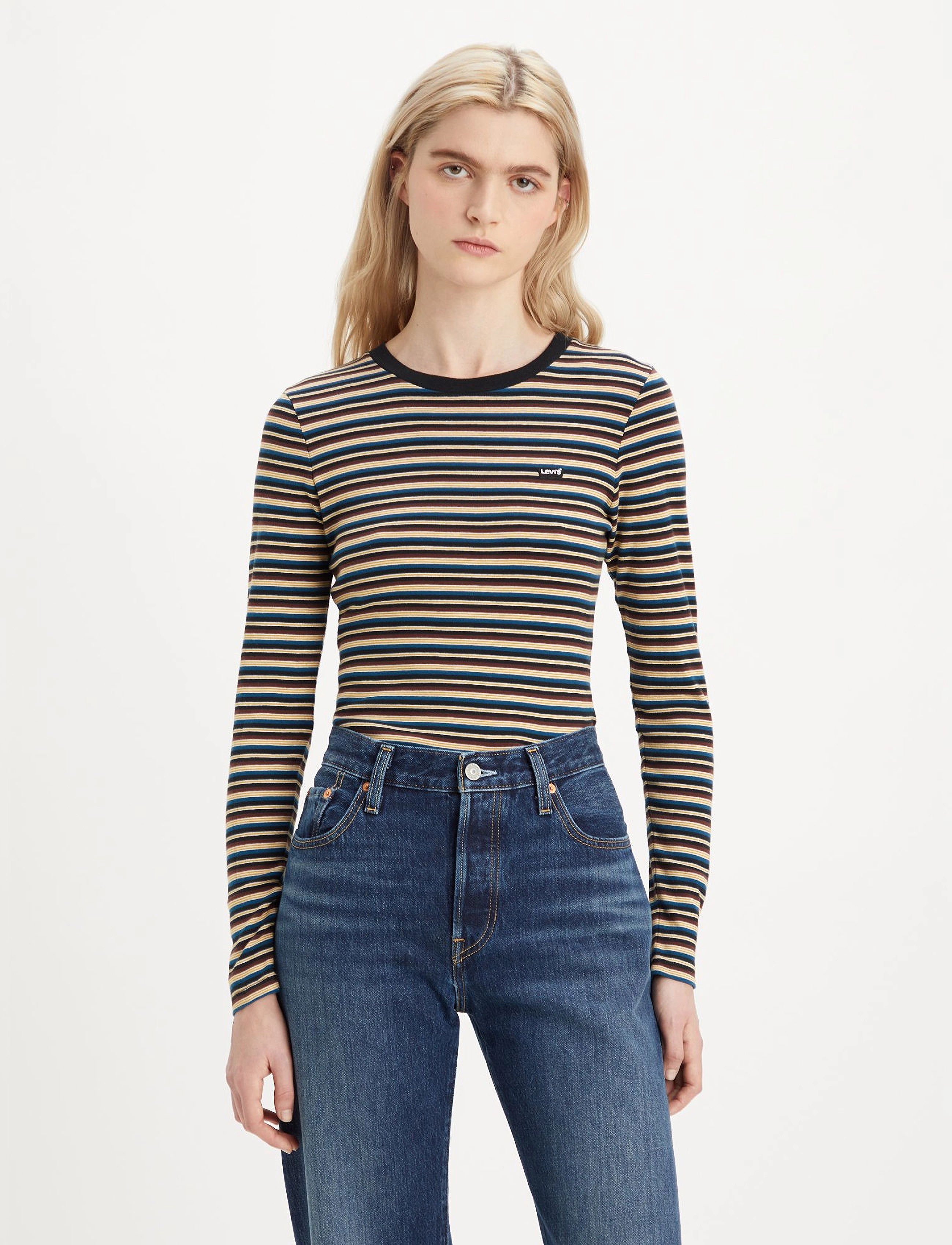 LEVI´S Women - LS BABY TEE REANNA STRIPE CAVI - multi-color - 3