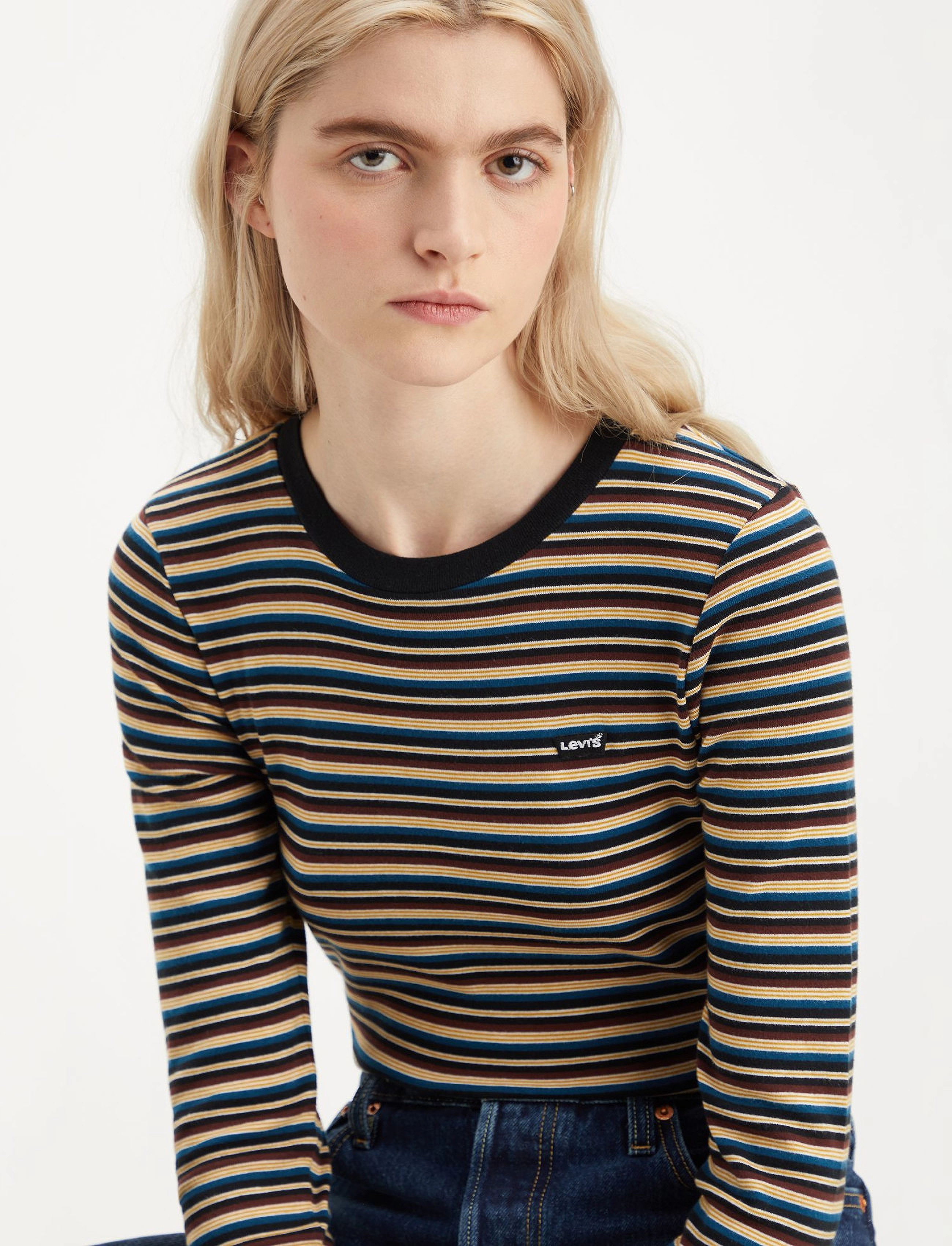 LEVI´S Women - LS BABY TEE REANNA STRIPE CAVI - multi-color - 5