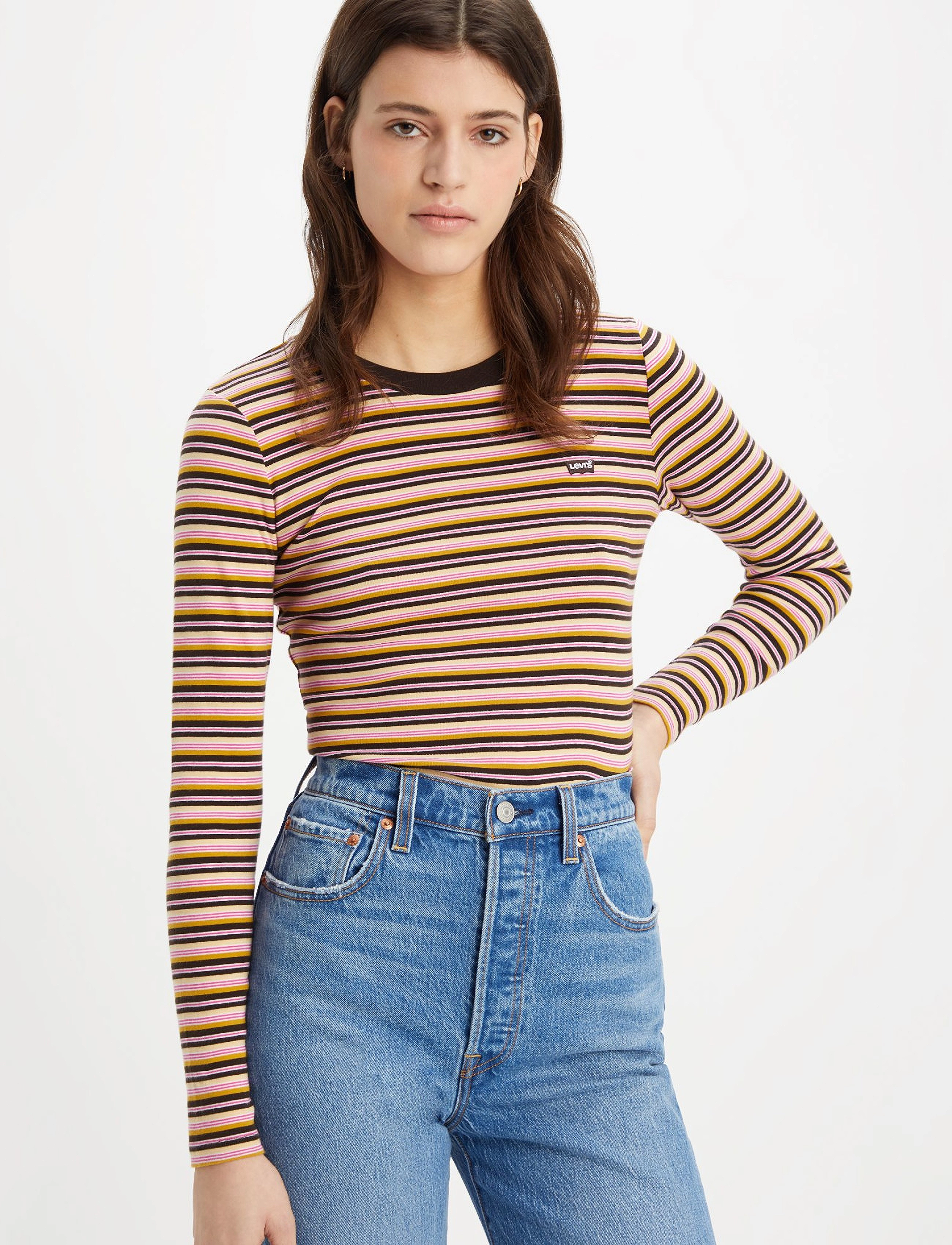 LEVI´S Women - LS BABY TEE REANNA STRIPE MOLE - multi-color - 2