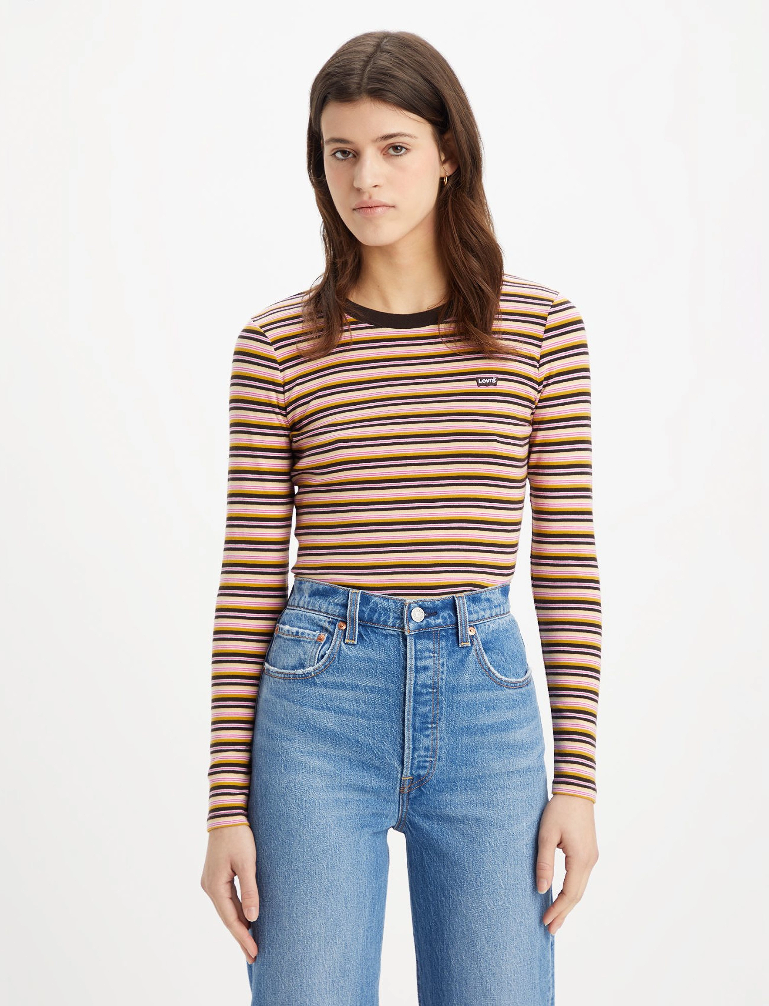 LEVI´S Women - LS BABY TEE REANNA STRIPE MOLE - multi-color - 3