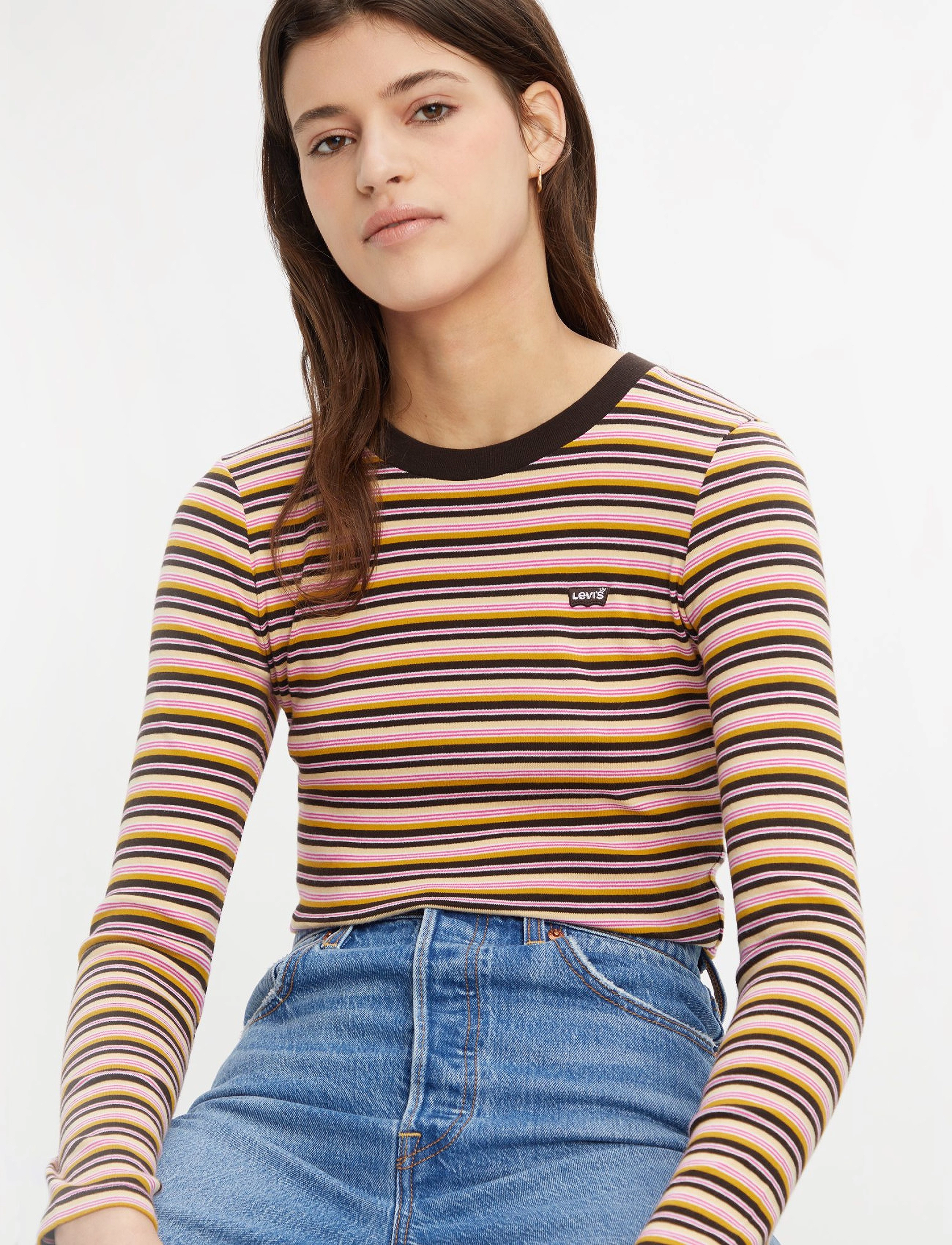 LEVI´S Women - LS BABY TEE REANNA STRIPE MOLE - multi-color - 5