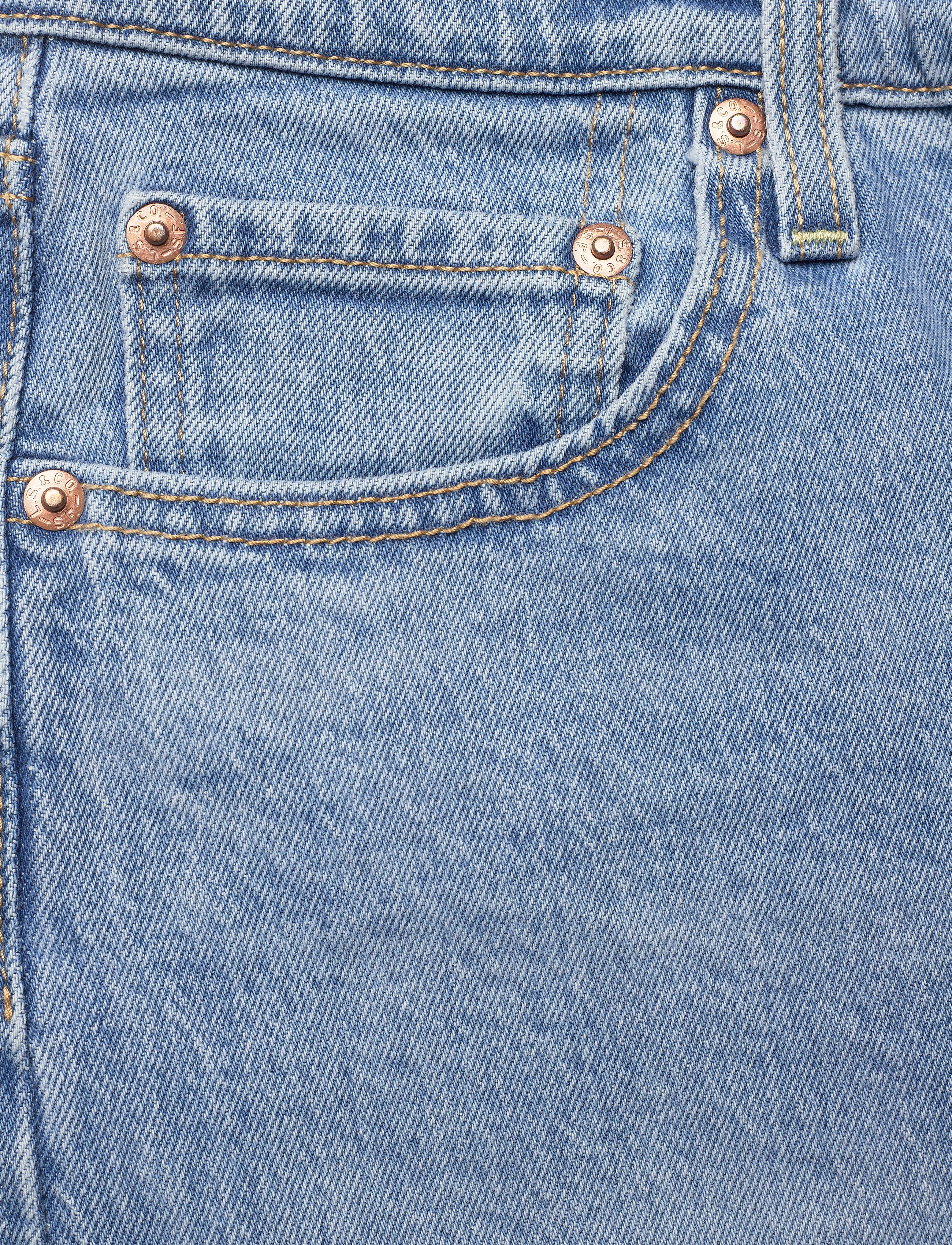 Levi's® - RIBCAGE STRAIGHT ANKLE SAMBA T - light indigo - worn in - 4