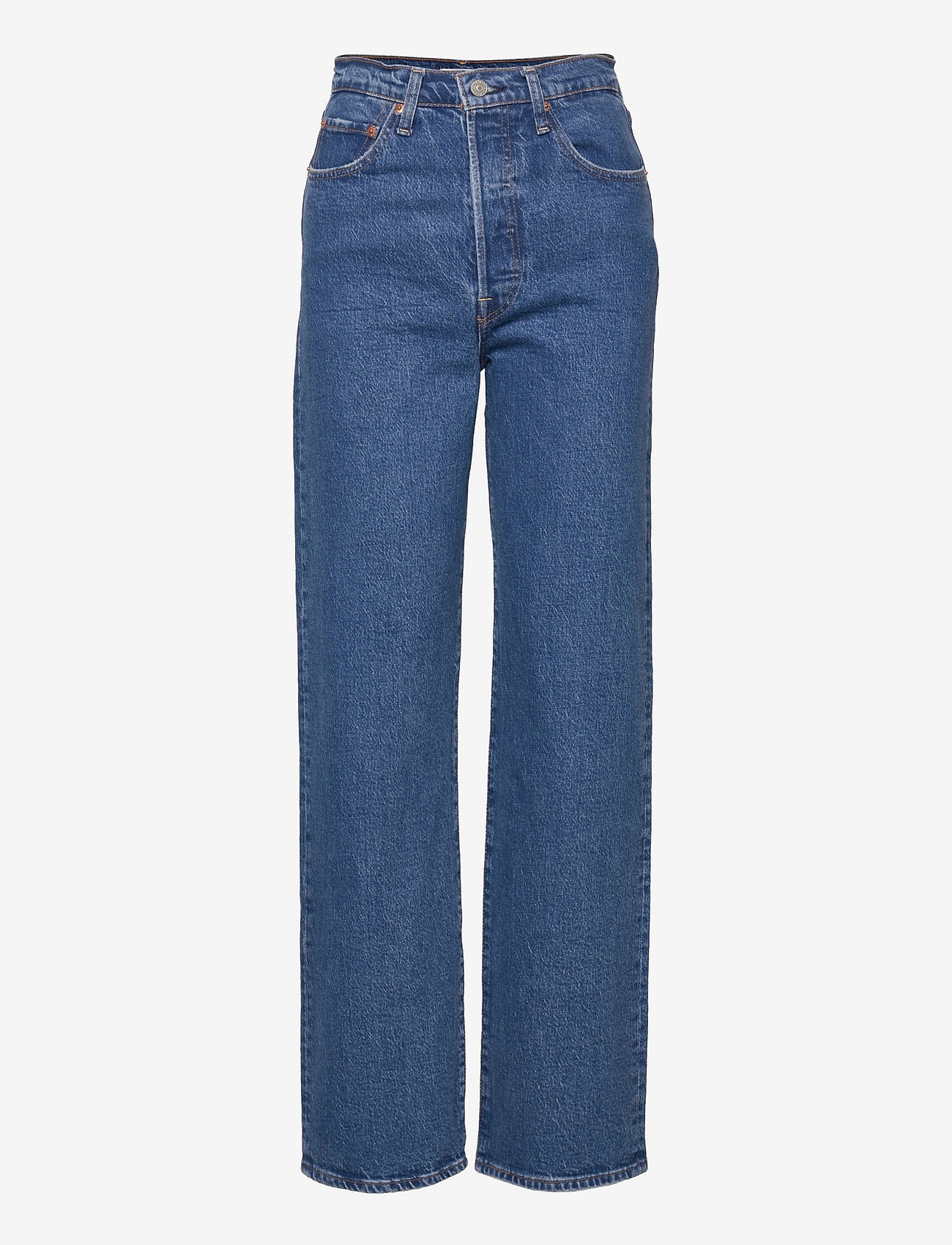 Levi's® - RIBCAGE STRAIGHT ANKLE JAZZ PO - sirge säärega teksad - med indigo - worn in - 1